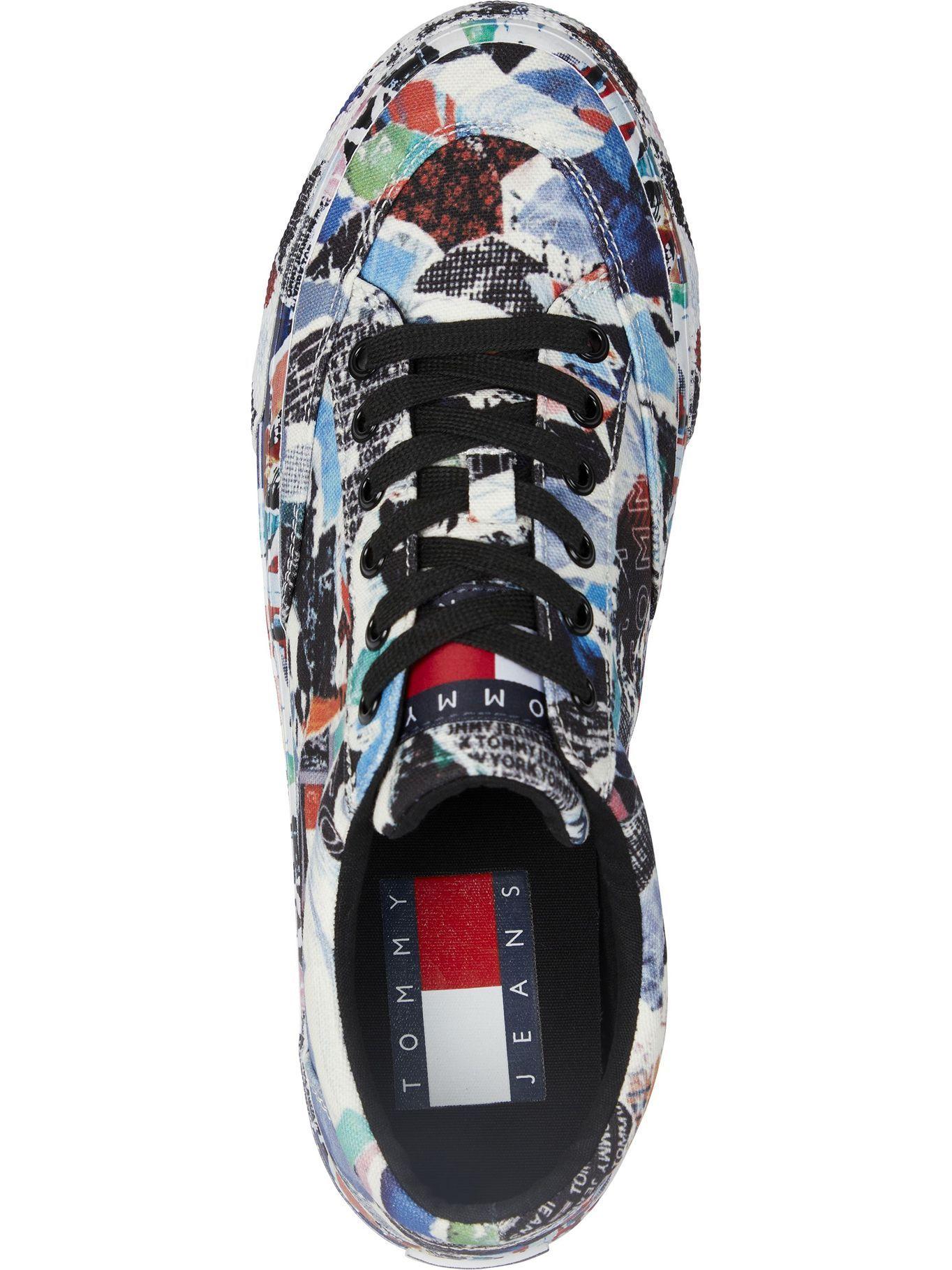 Zapatillas Estampado Estilo Grafiti Negro Tommy jeans-1