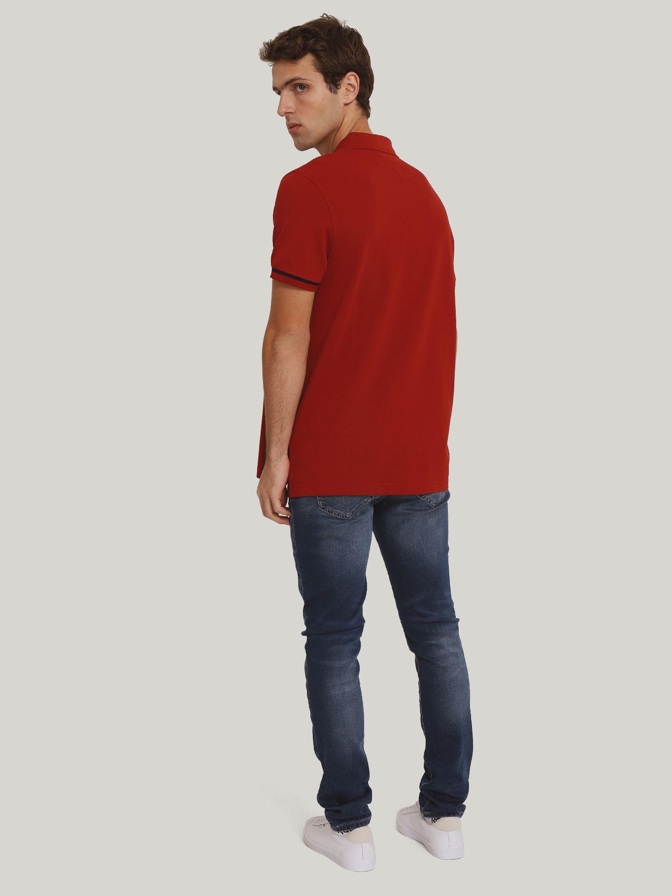 Polo Under Placket Regular Fit Rojo Tommy Hilfiger-2