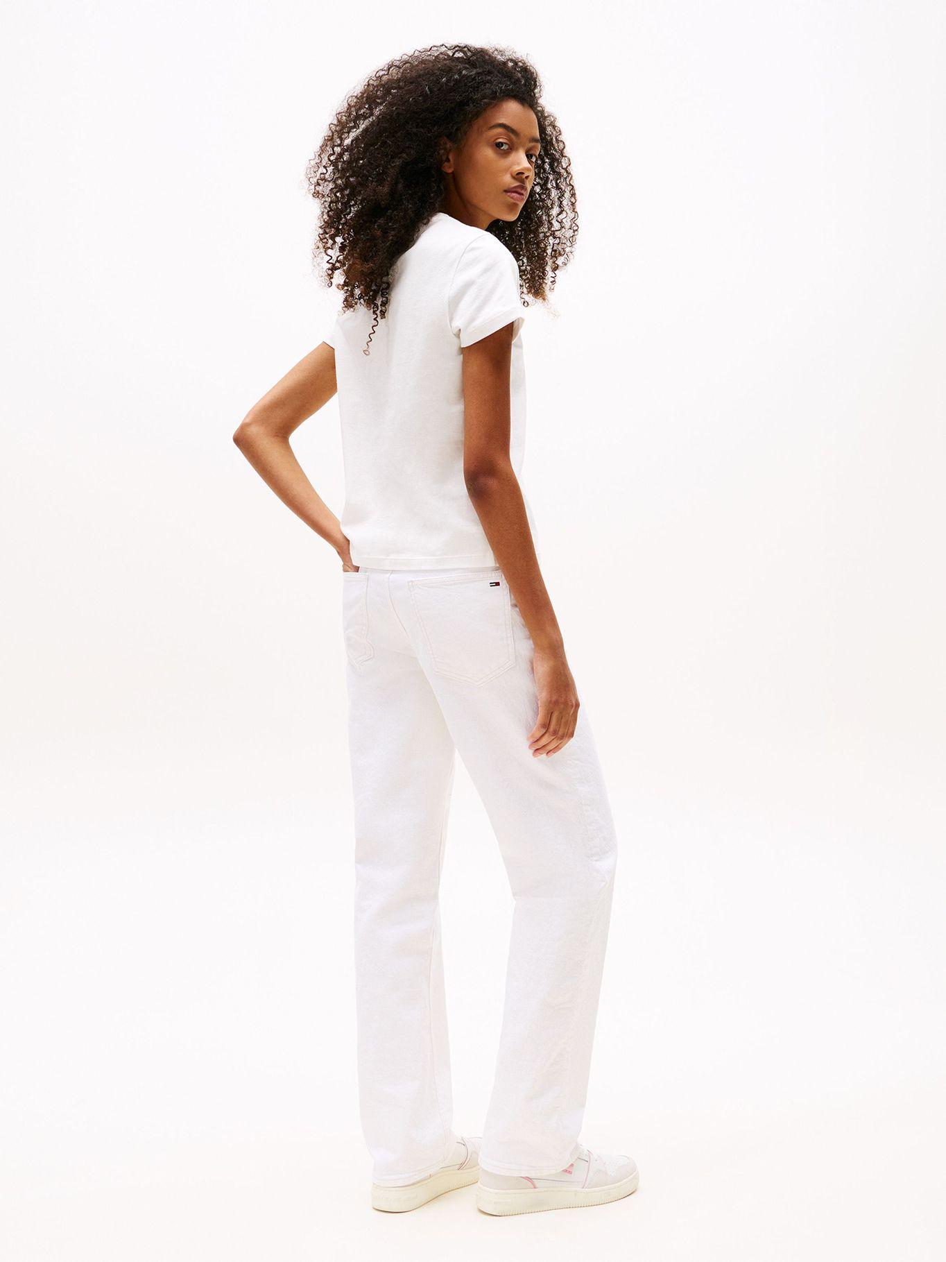 Polera Con Logo Degradado Blanco YBL Tommy Jeans-2