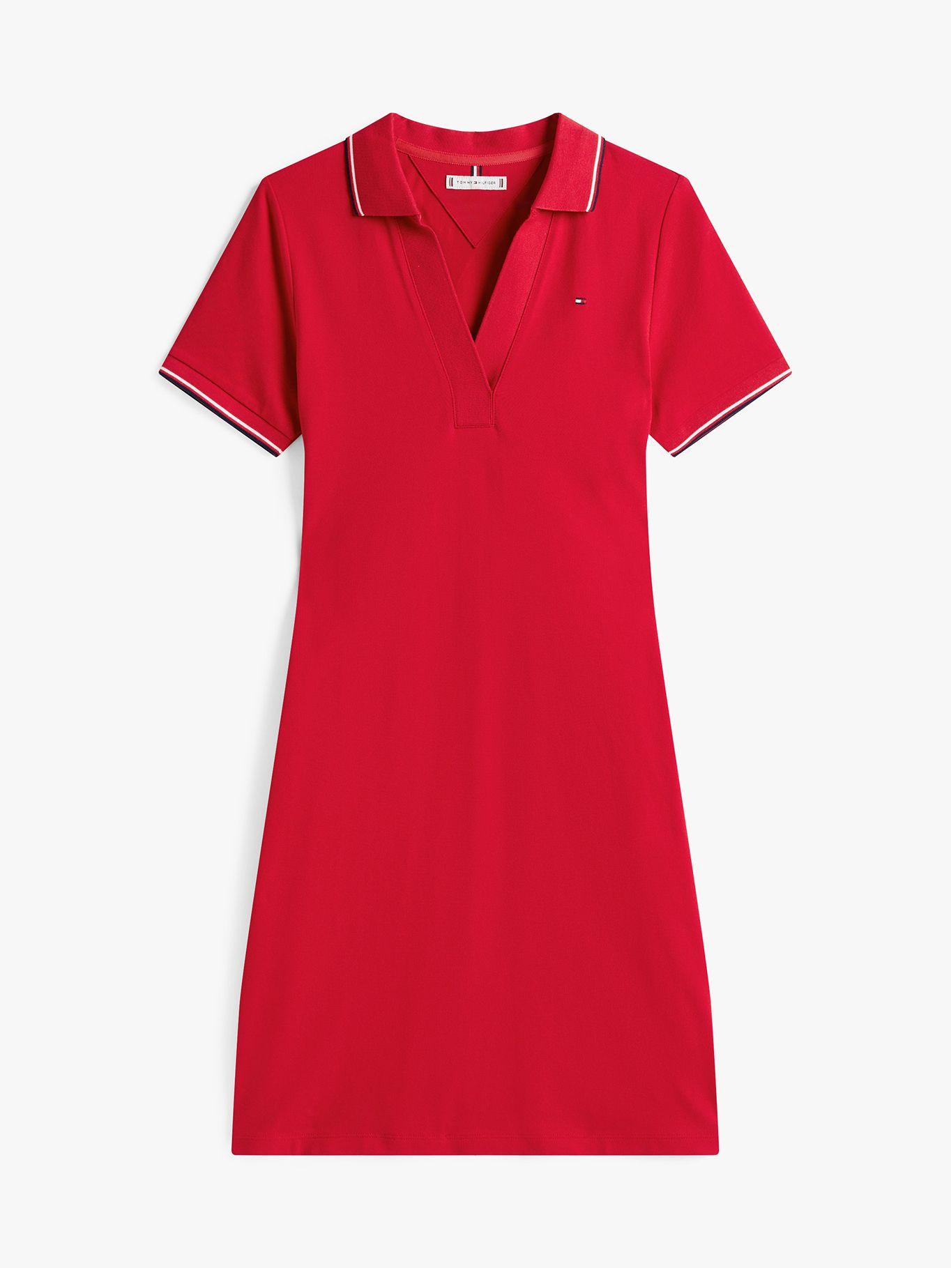 Vestido Colección 1985 Slim Fit Rojo Tommy Hilfiger-4