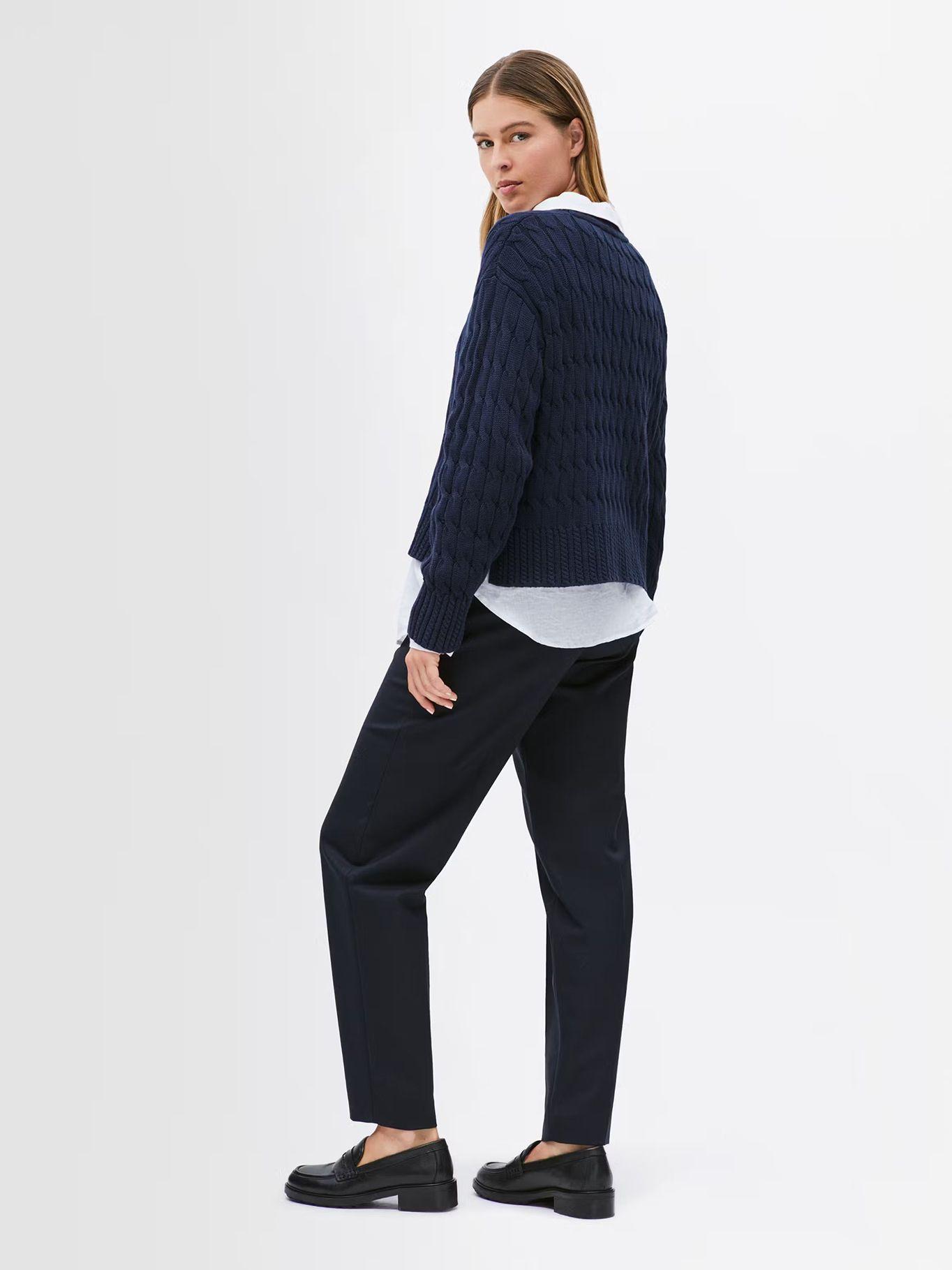 Sweater Soft Cable Solid Azul Tommy Hilfiger-2