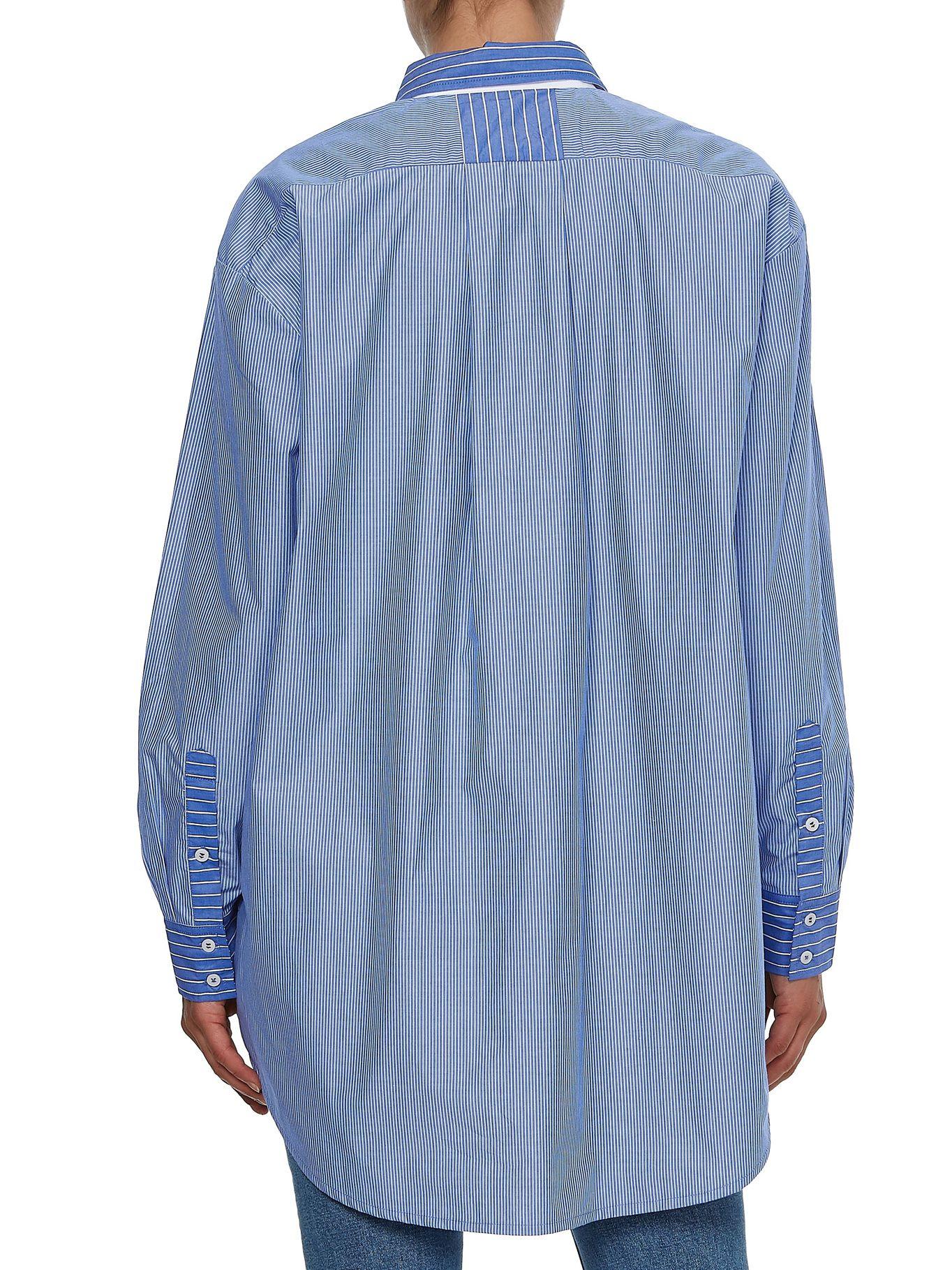 Camisa De Rayas Y Corte Boyfriend Azul Tommy Hilfiger-1