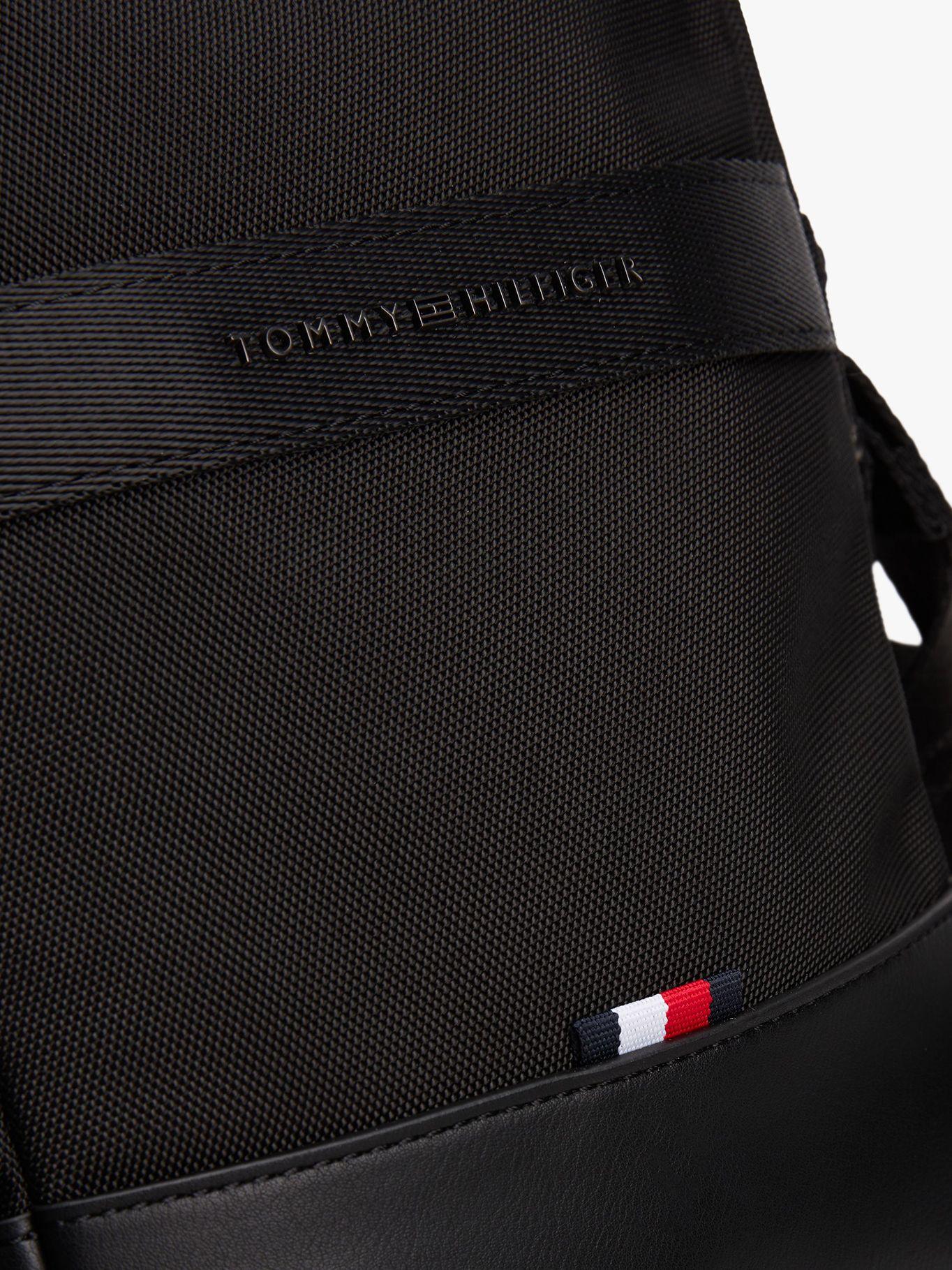 Bolso Reporter  Logo BDS Metálico Negro Tommy Hilfiger-4