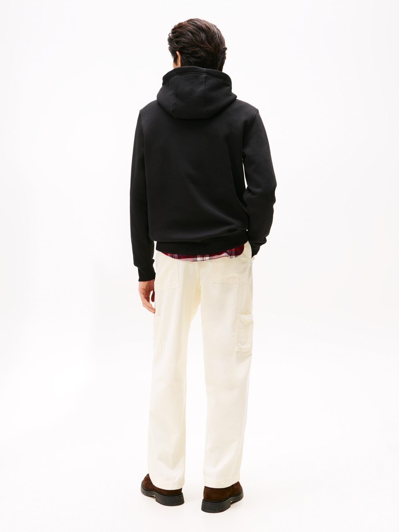 Polerón Hoodie Oval Logo Gráfico Negro Tommy Hilfiger-2