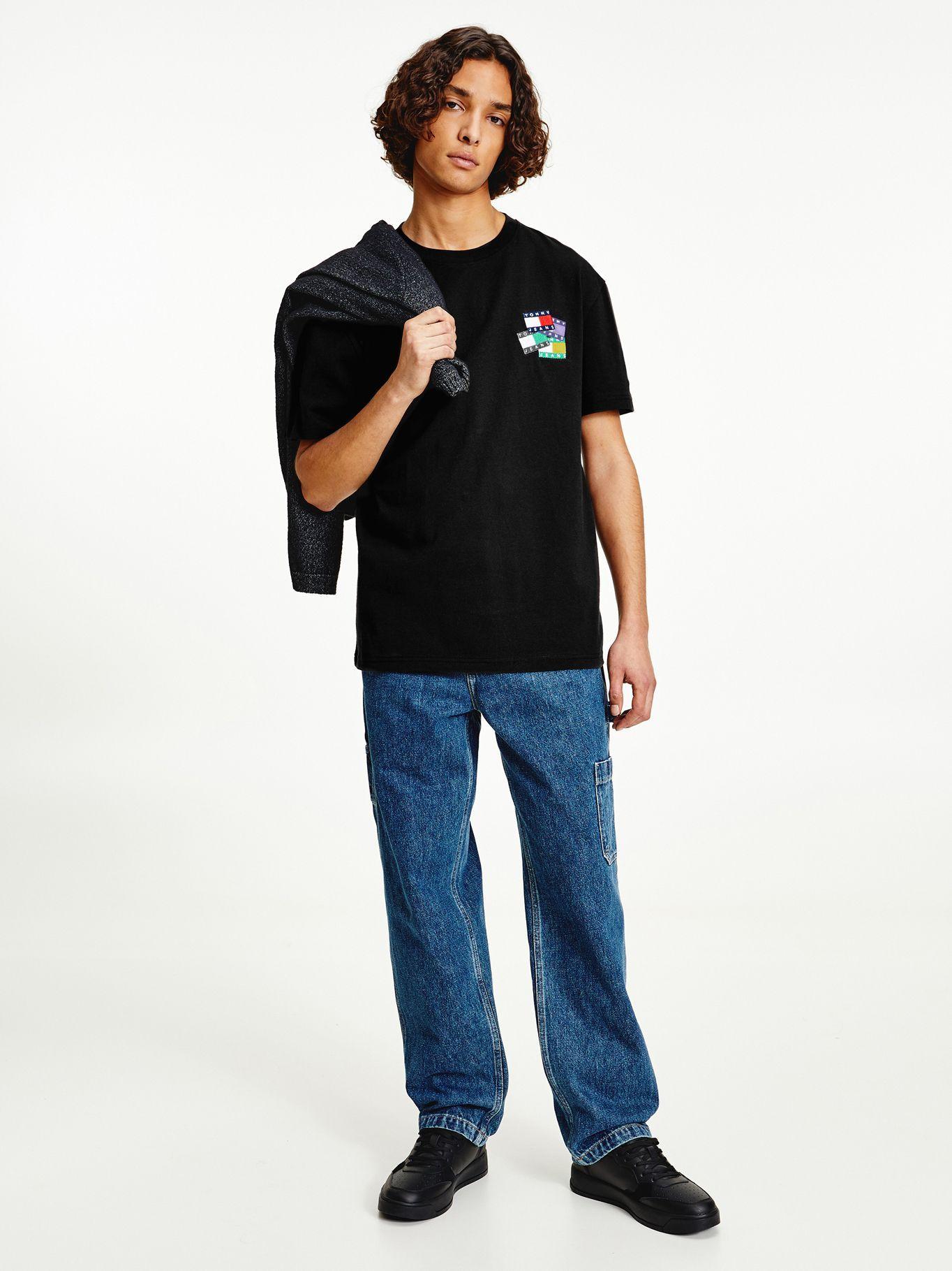 Polera Badge Overlay Negro Tommy Jeans F2-0