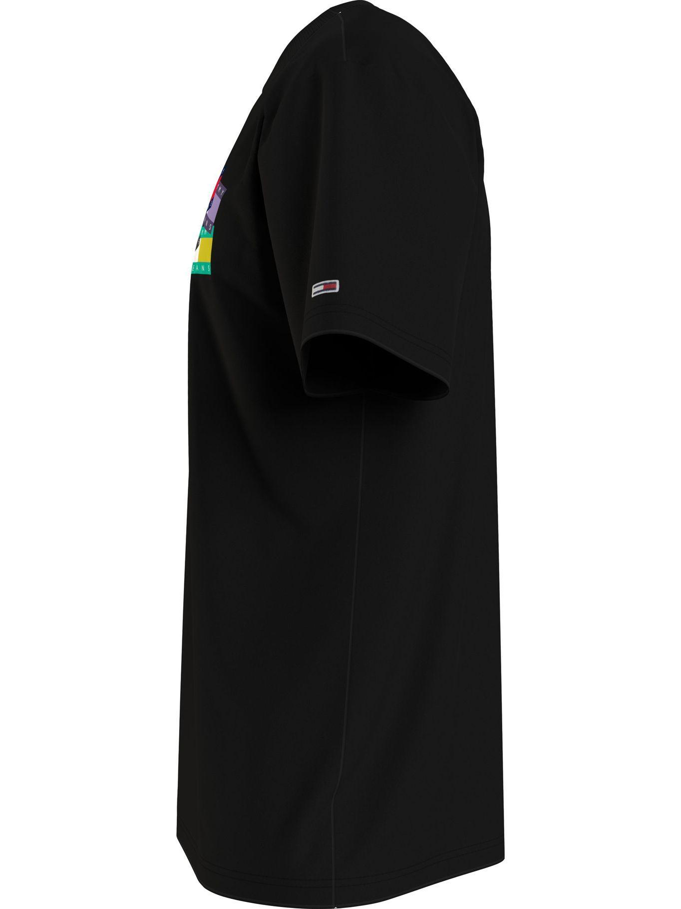 Polera Badge Overlay Negro Tommy Jeans F2-3