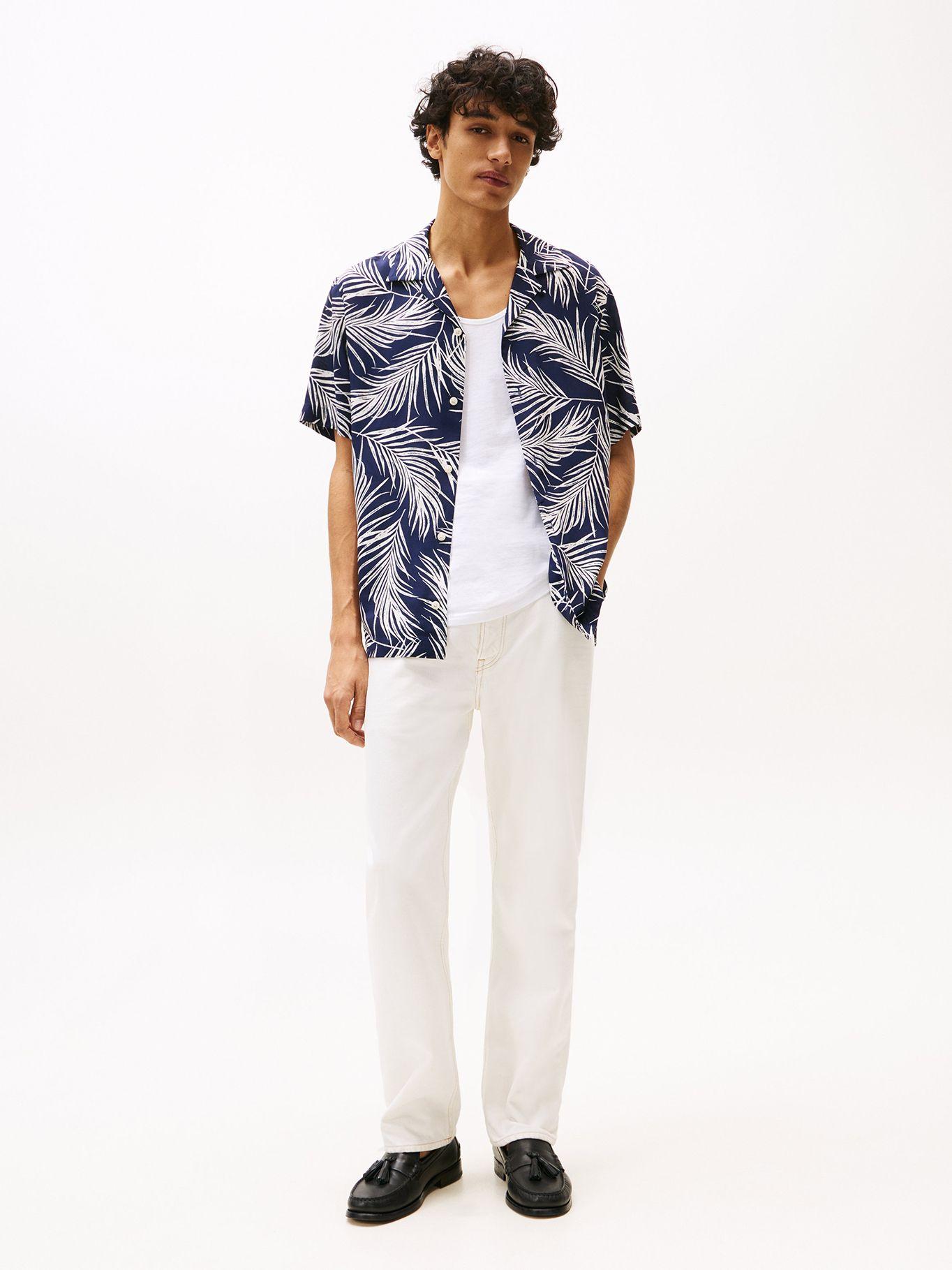 Camisa Summer Print Con Logo Azul Tommy Hilfiger-1