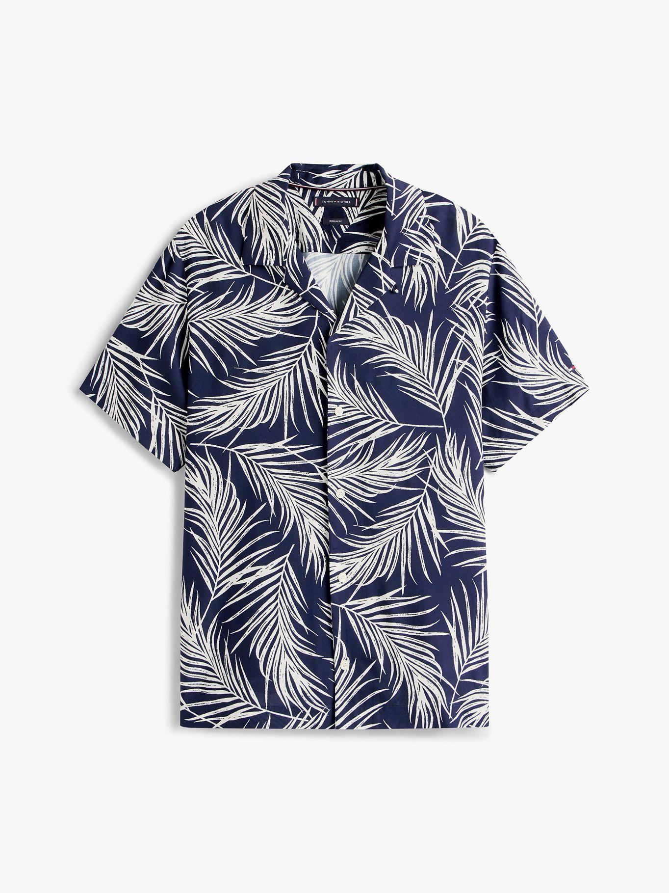 Camisa Summer Print Con Logo Azul Tommy Hilfiger-4