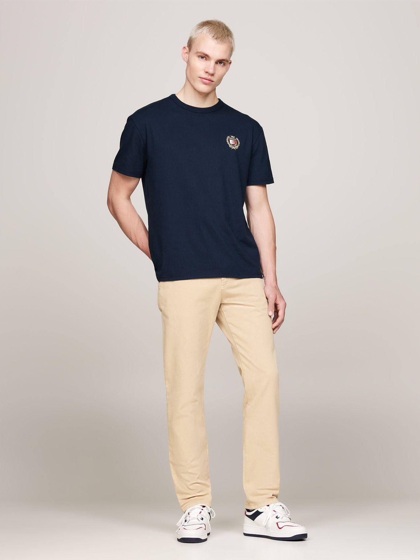 Polera Crest Flag Logo Azul Tommy Hilfiger-1