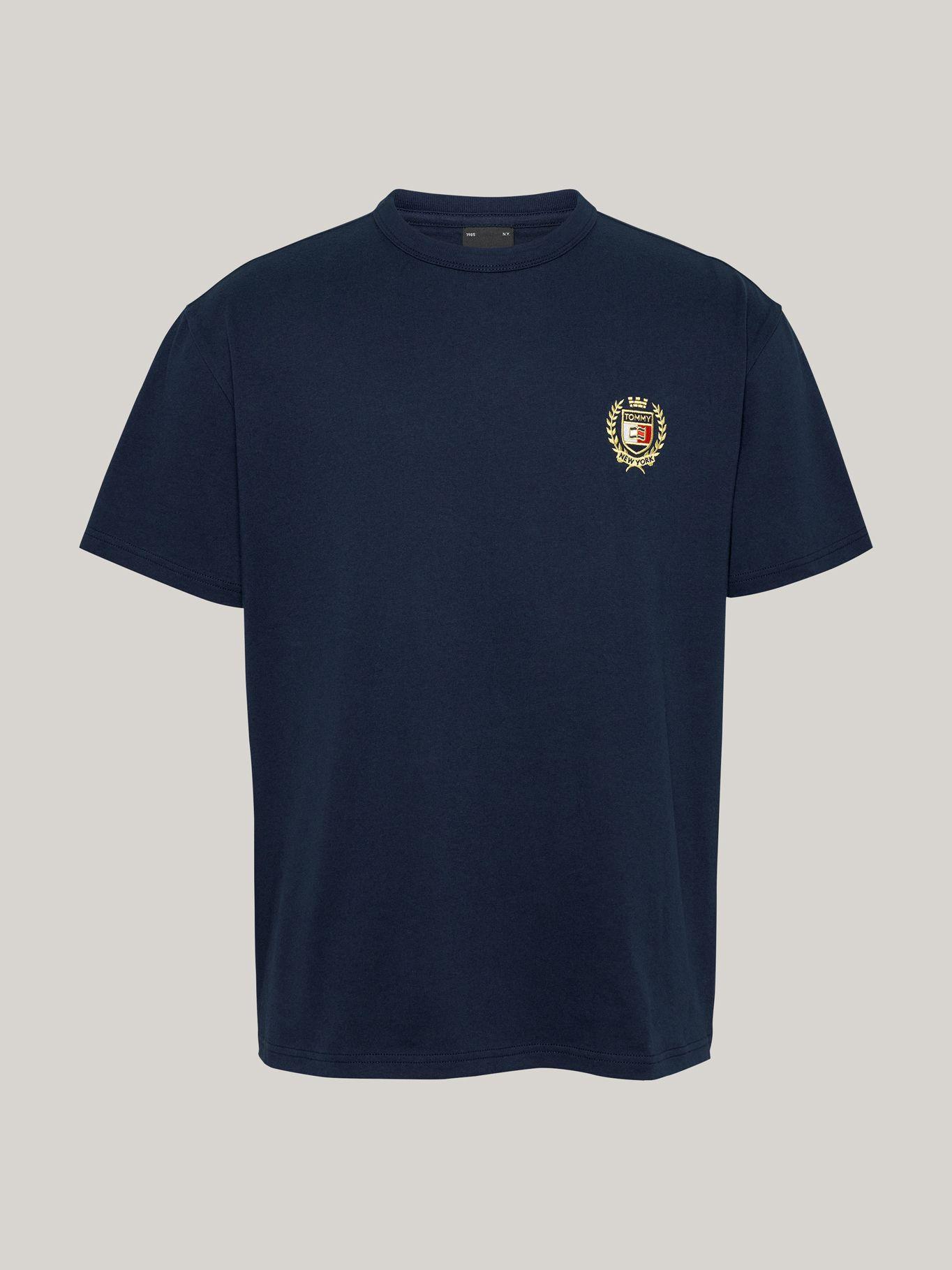 Polera Crest Flag Logo Azul Tommy Hilfiger-4