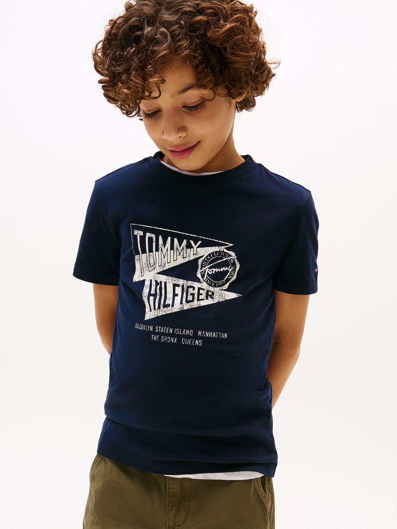 Polera Con Estampado Gráfico Azul Tommy Hilfiger-0