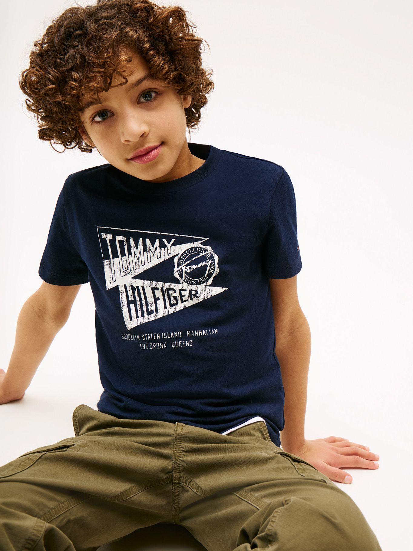 Polera Con Estampado Gráfico Azul Tommy Hilfiger-3