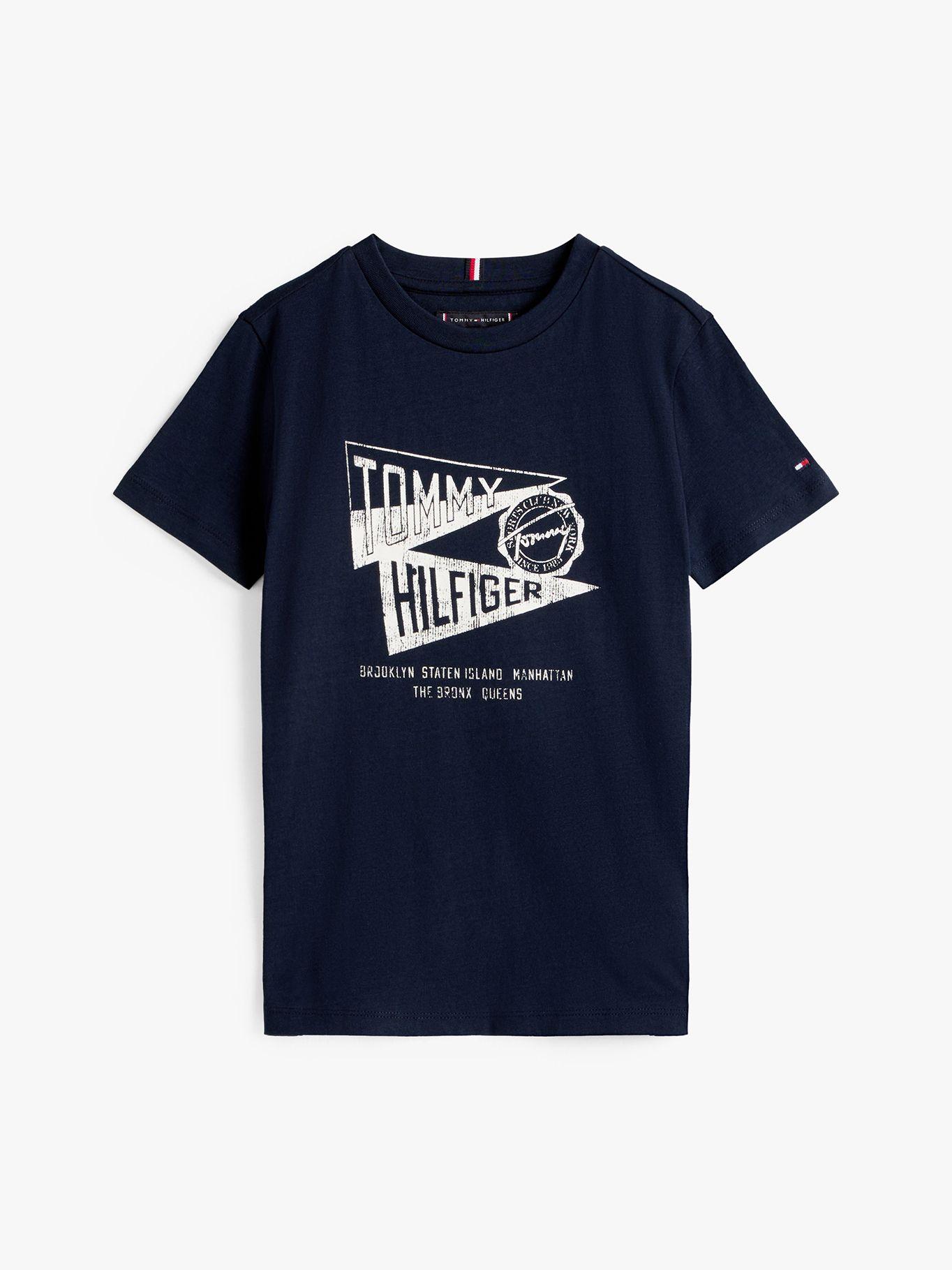 Polera Con Estampado Gráfico Azul Tommy Hilfiger-4
