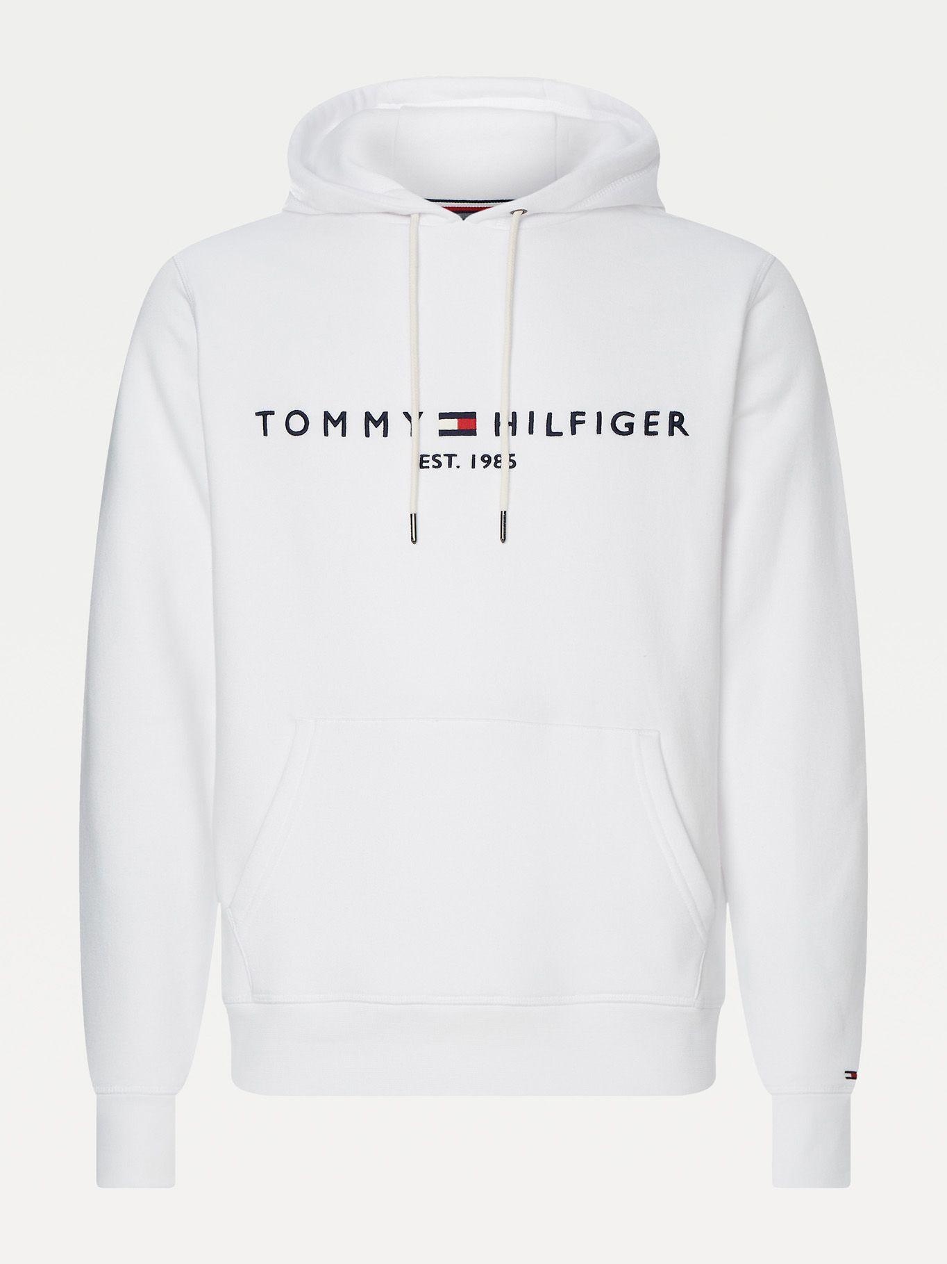 Polerón Hoodie Established Logo Blanco Tommy Hilfiger-3