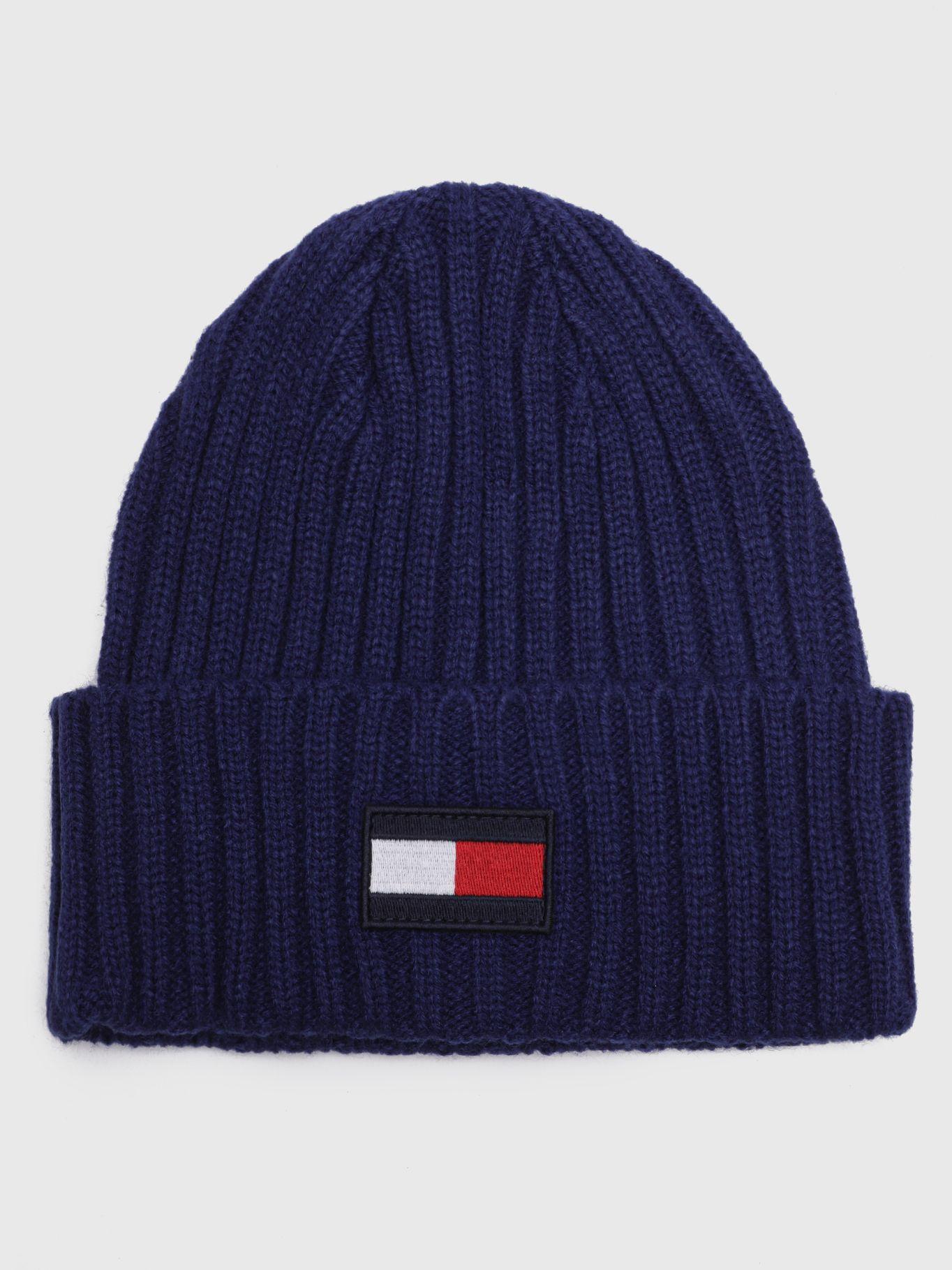 Gorro Beanie Flag Patch Azul Tommy Hilfiger-0
