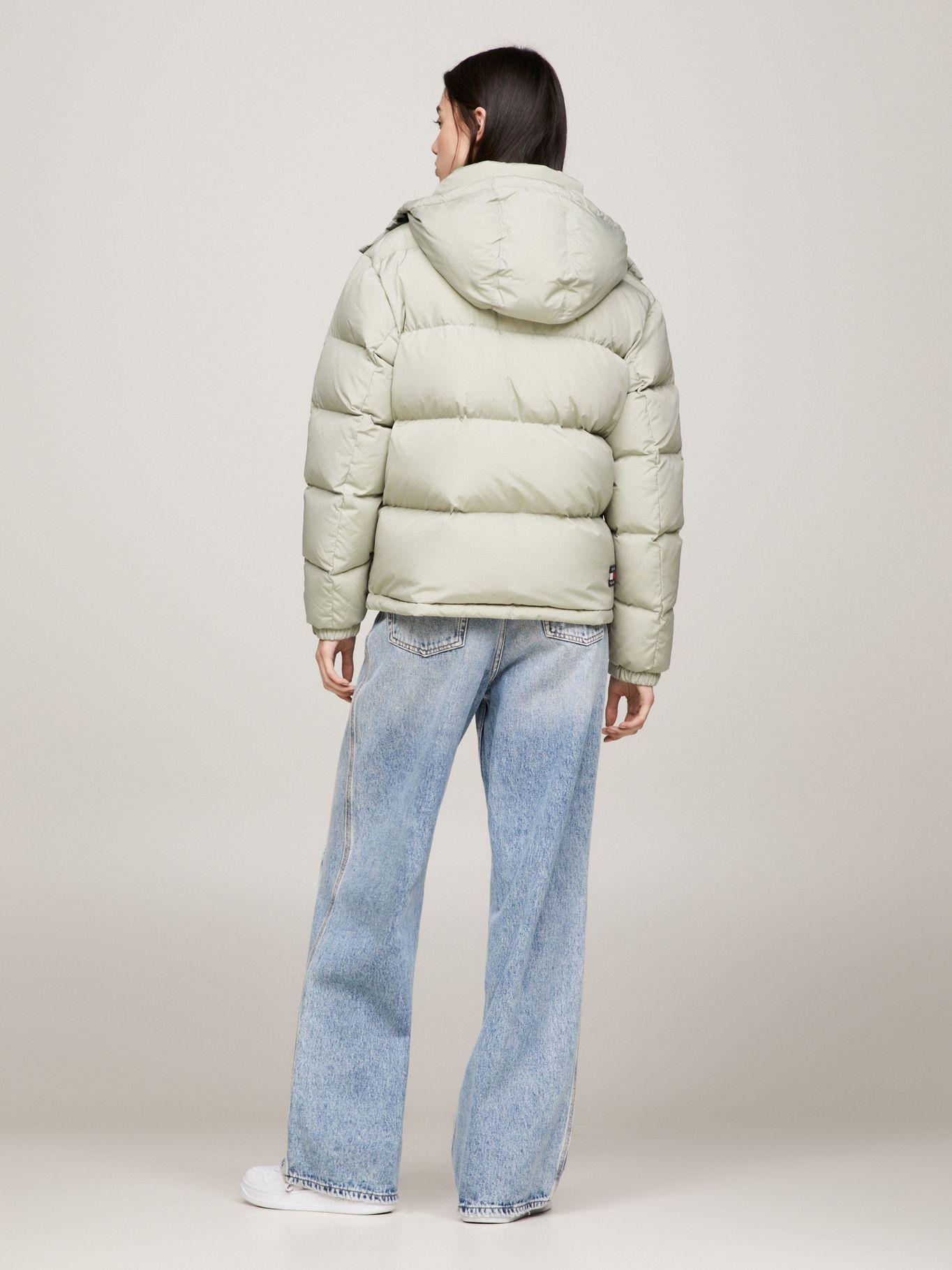 Parka Alaska Acolchada Con Gorro Gris Tommy Jeans-2