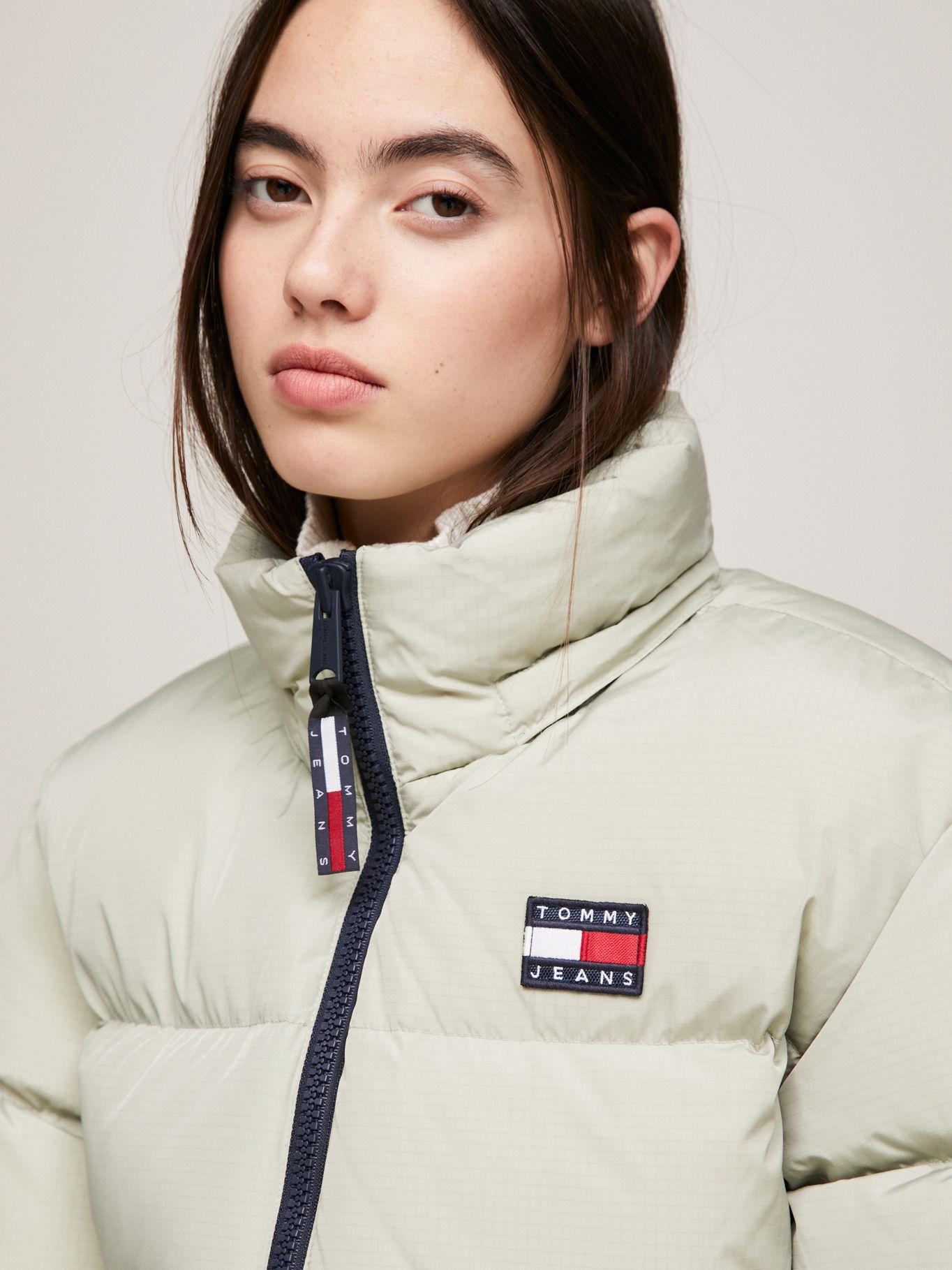 Parka Alaska Acolchada Con Gorro Gris Tommy Jeans-3