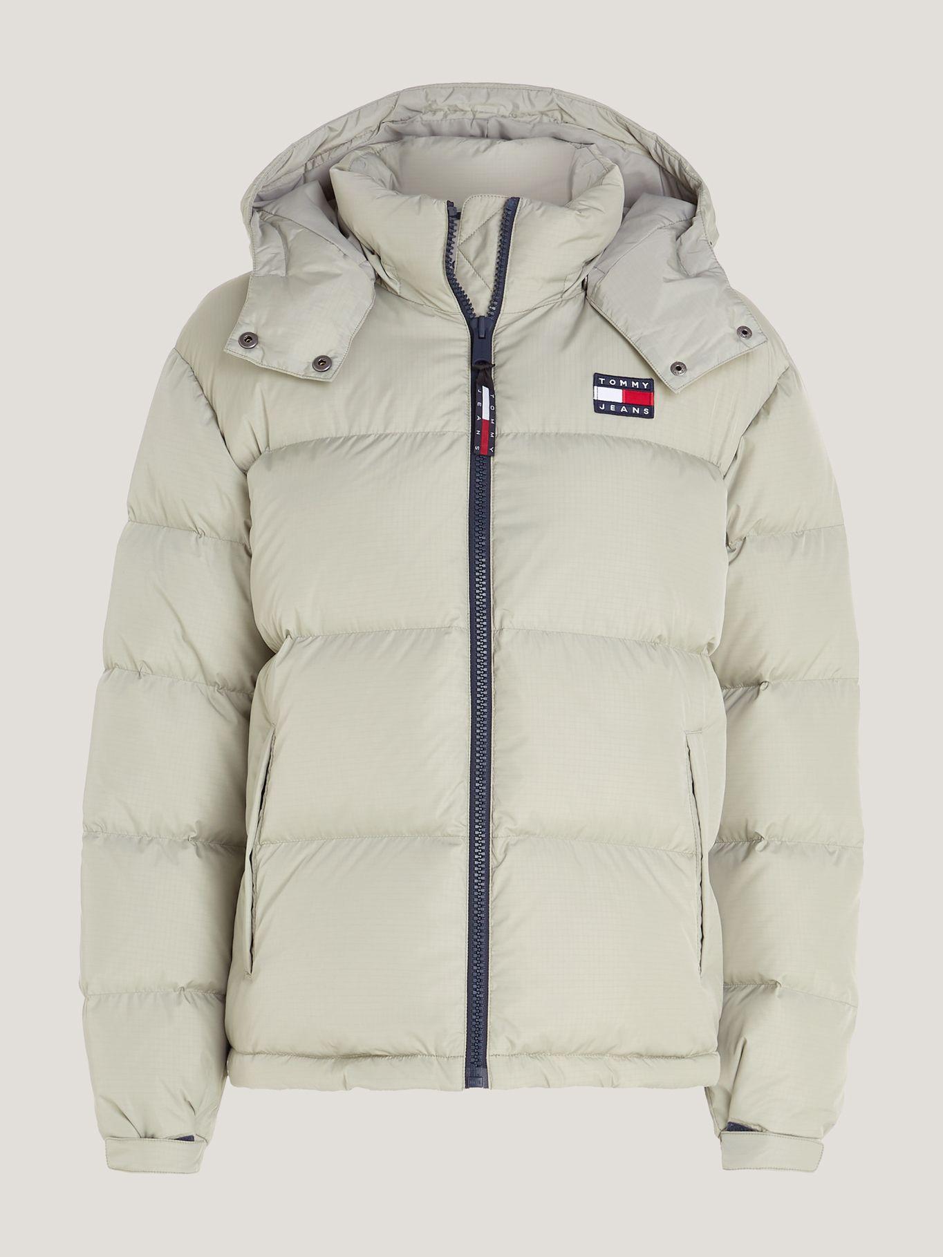 Parka Alaska Acolchada Con Gorro Gris Tommy Jeans-5