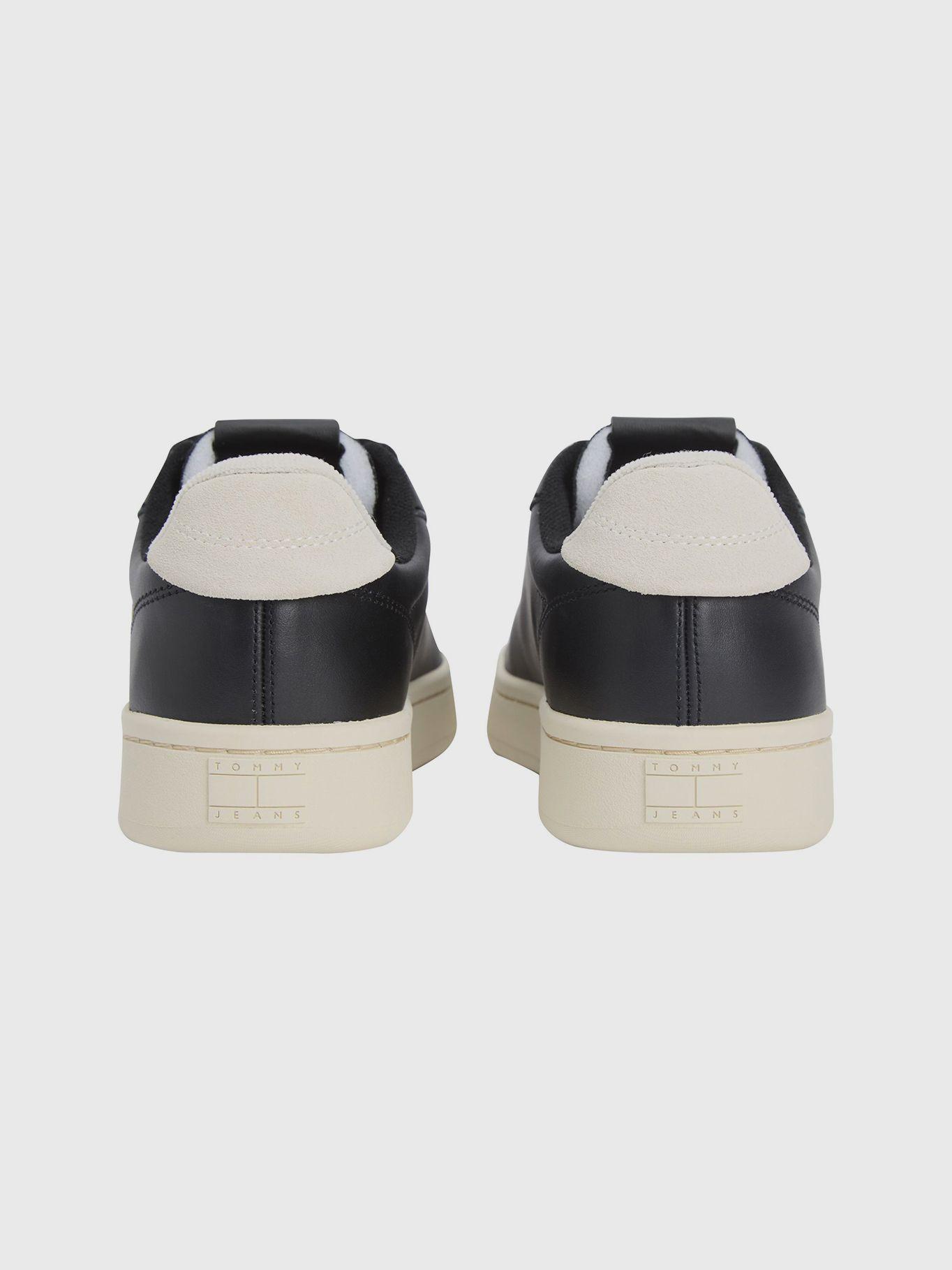 Zapatilla Archive De Cuero Negro Tommy Jeans-2