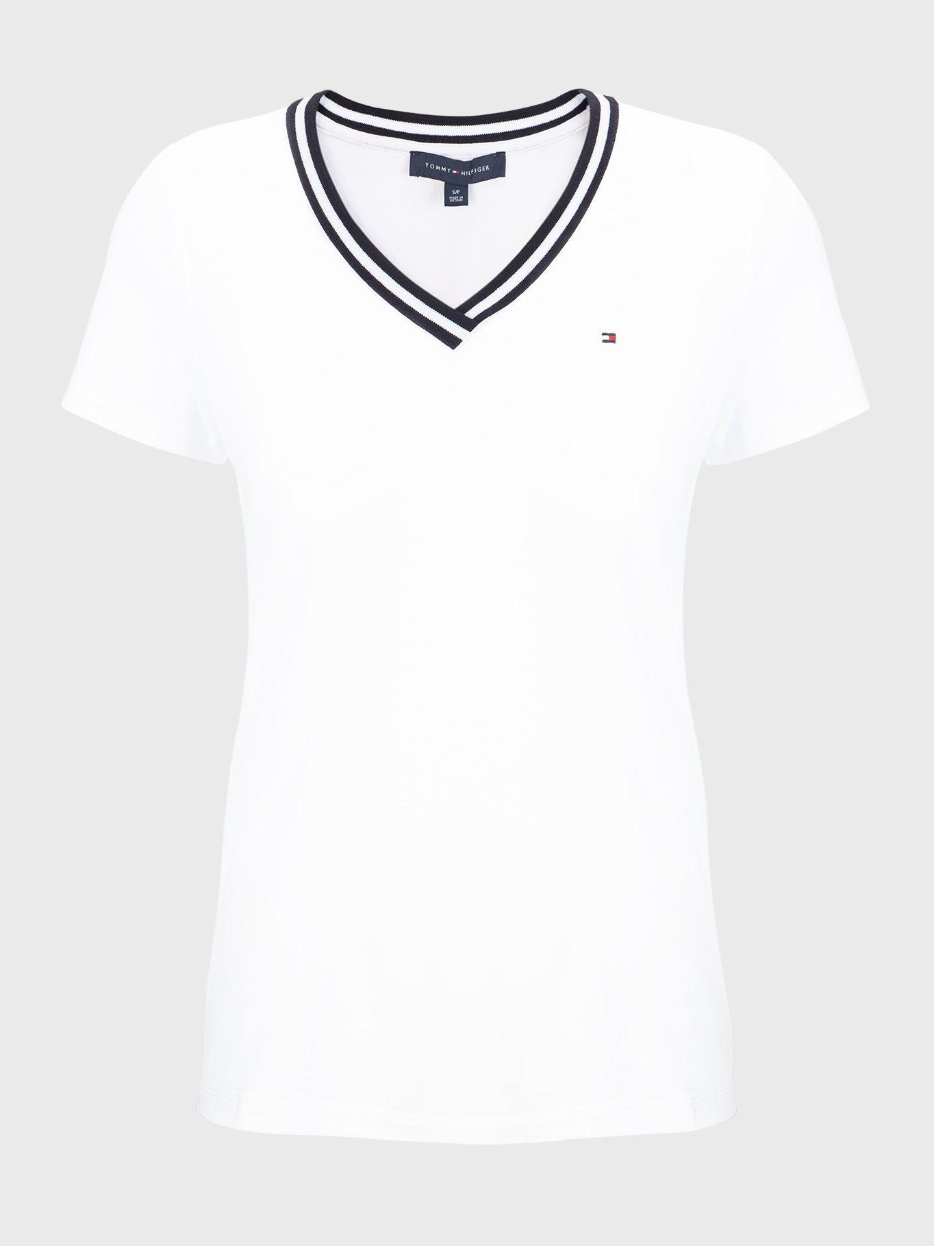 Polera Basica V-Neck Tommy Hilfiger MAYO2-0