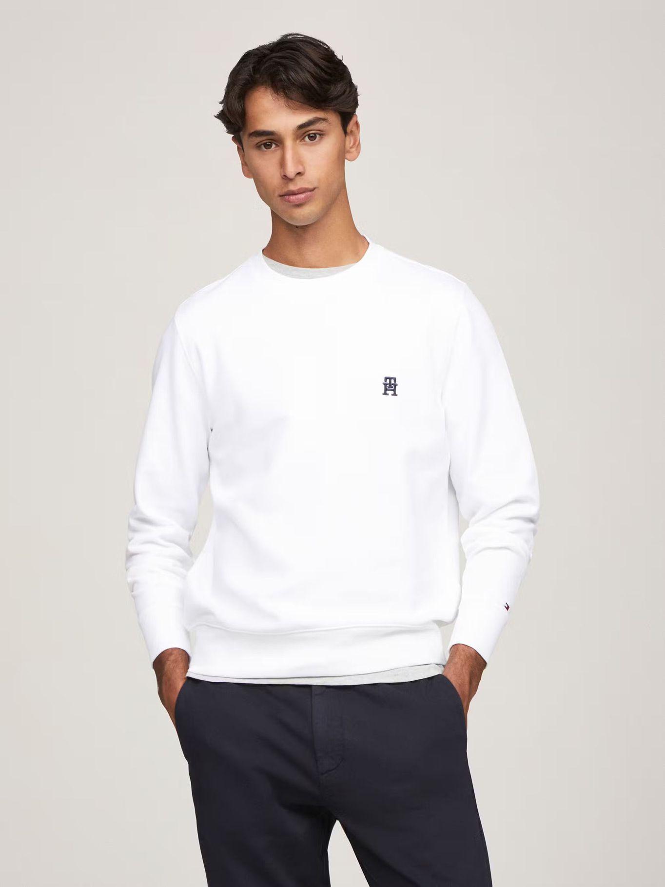 Polerón Logo Monogram Blanco Tommy Hilfiger-0