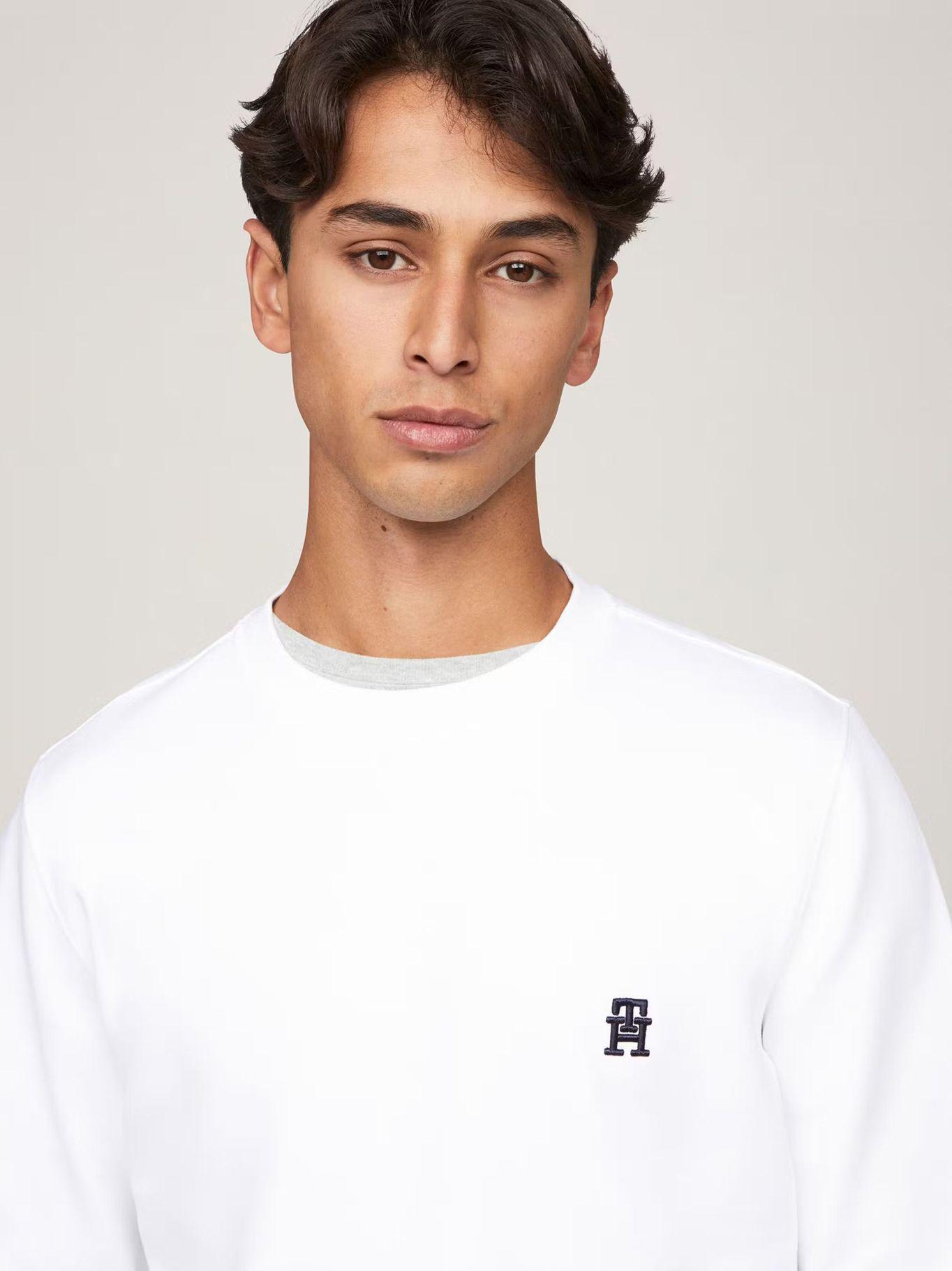 Polerón Logo Monogram Blanco Tommy Hilfiger-3