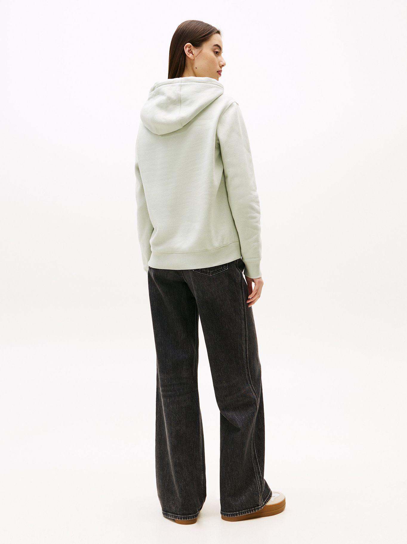 Polerón Hoodie Flag Logo Verde M1C Tommy Jeans-2