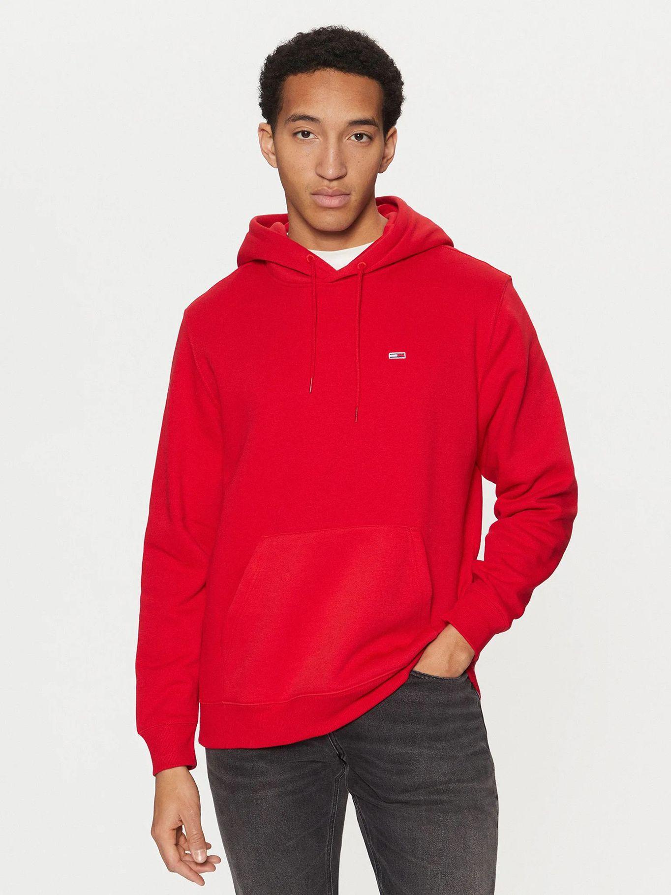 Polerón Hoodie Solid Con Logo XME Rojo Tommy Jeans-0