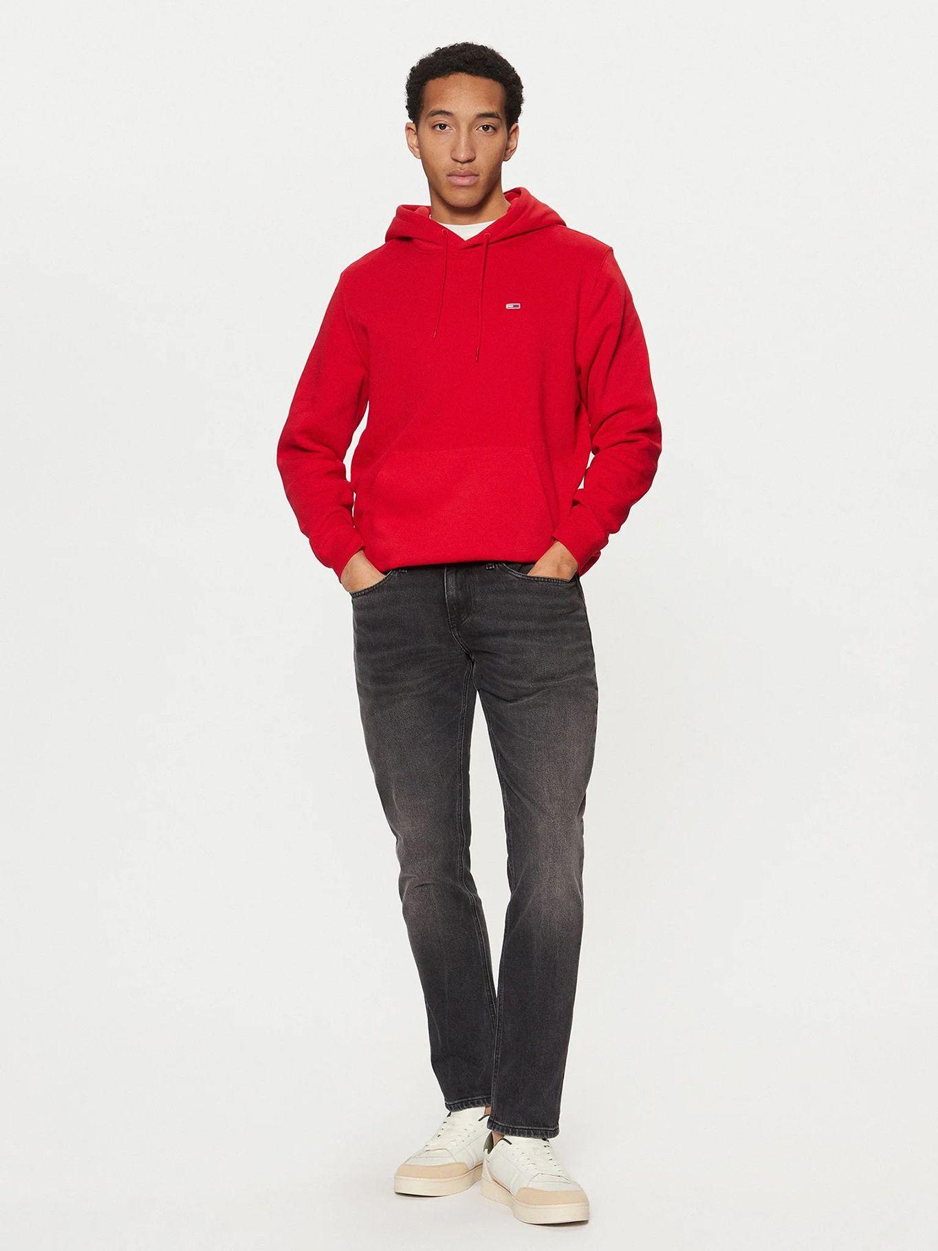 Polerón Hoodie Solid Con Logo XME Rojo Tommy Jeans-1
