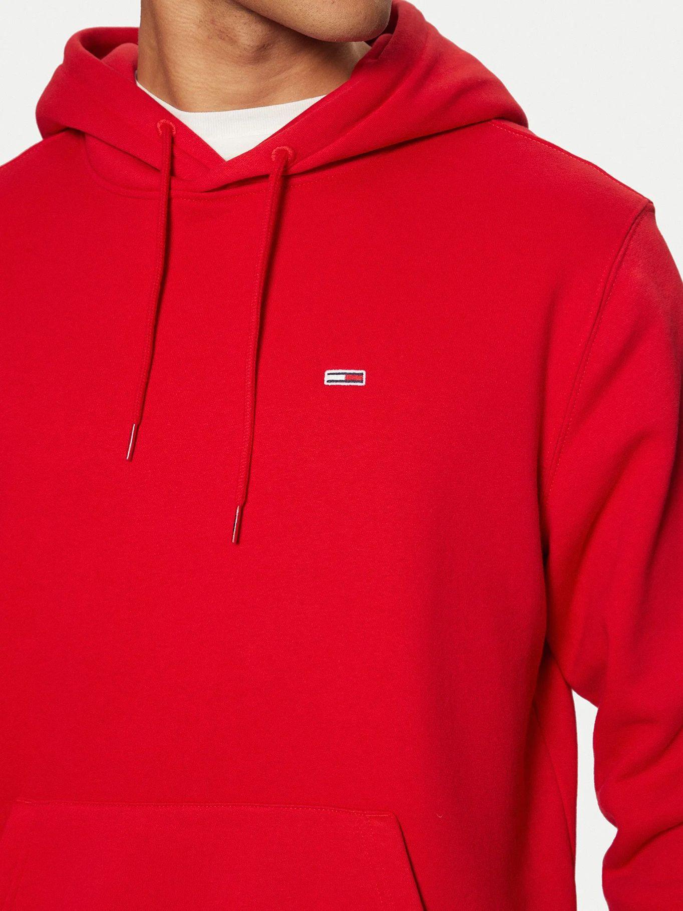 Polerón Hoodie Solid Con Logo XME Rojo Tommy Jeans-3