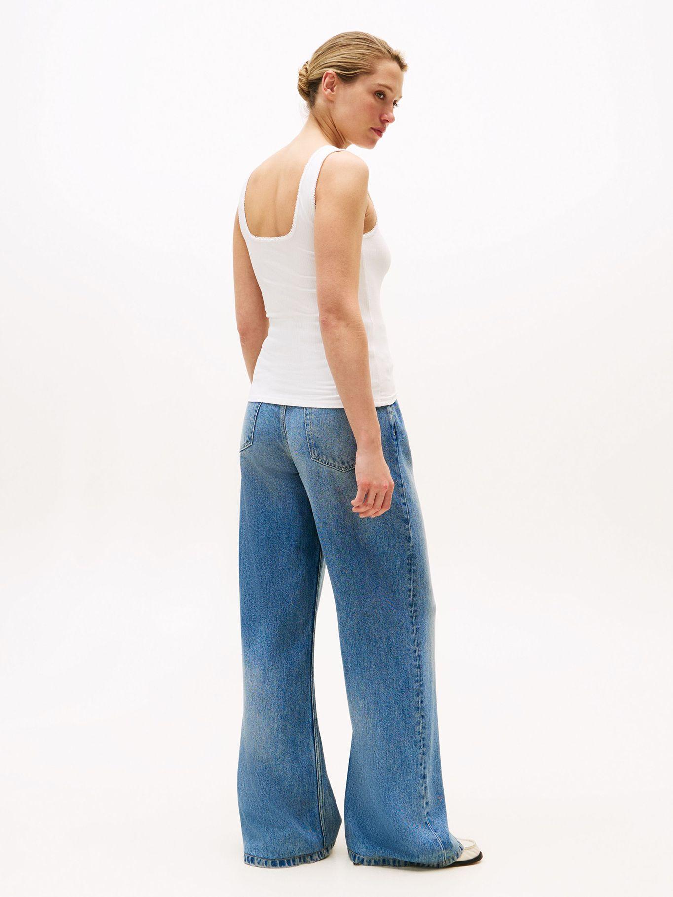 Polera Acanalada Solid Blanco YBL Tommy Hilfiger-2