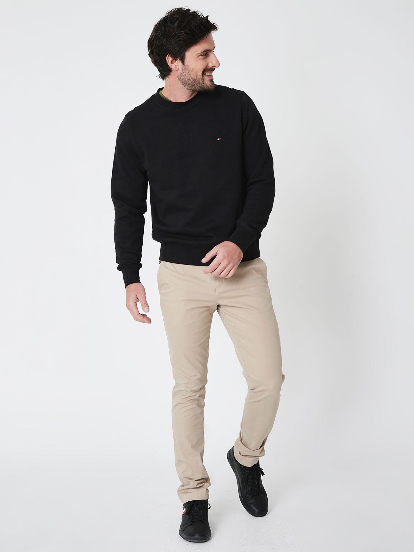 Polerón Essential C-Neck Negro Tommy Hilfiger-2