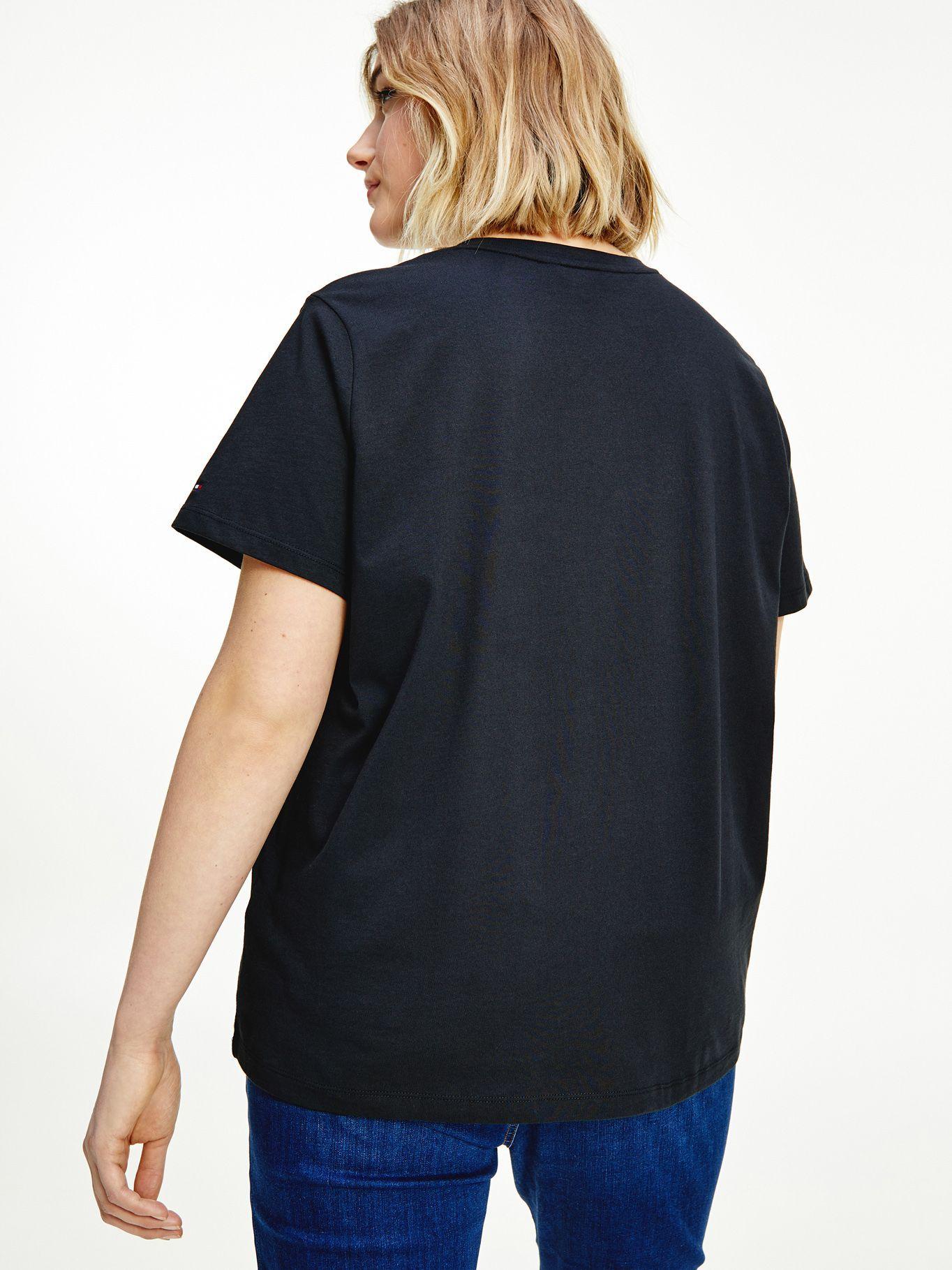Polera Curve Essential C-Neck Negro Tommy Hilfiger-1