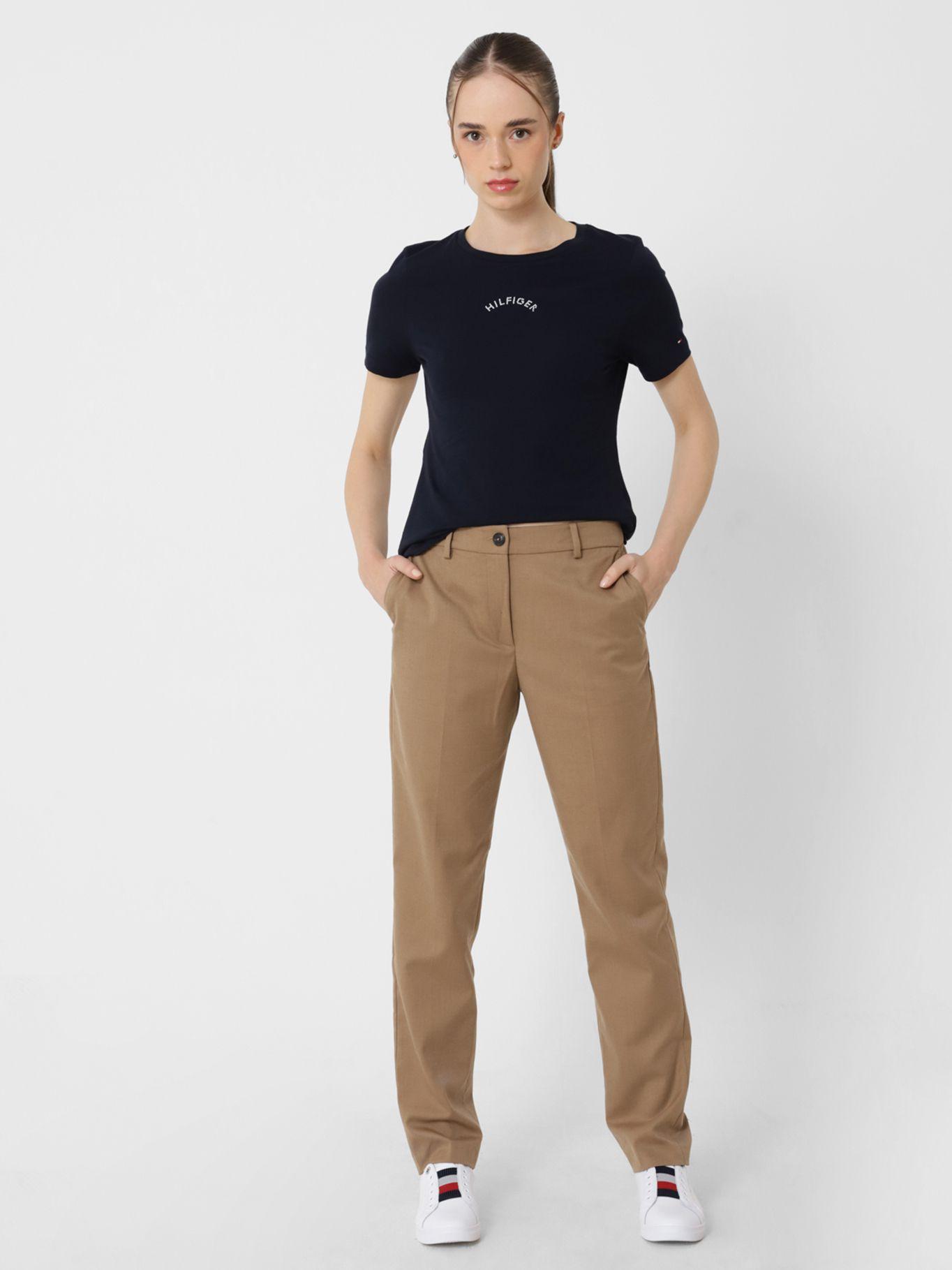 Polera Slim Fit Con Glitter Azul Tommy Hilfiger-2