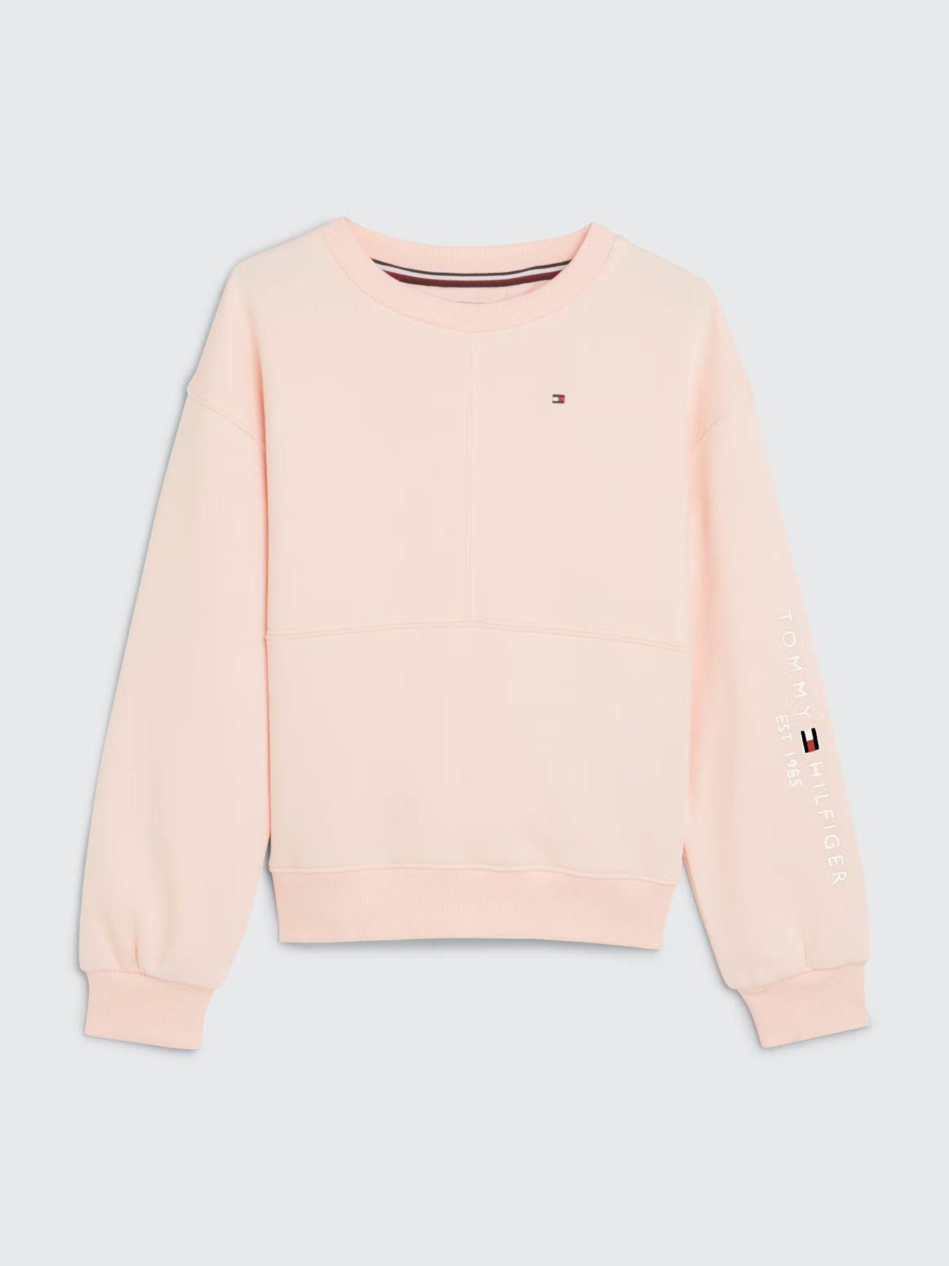 Polerón C-Neck Con Logo Rosado Tommy Hilfiger-0