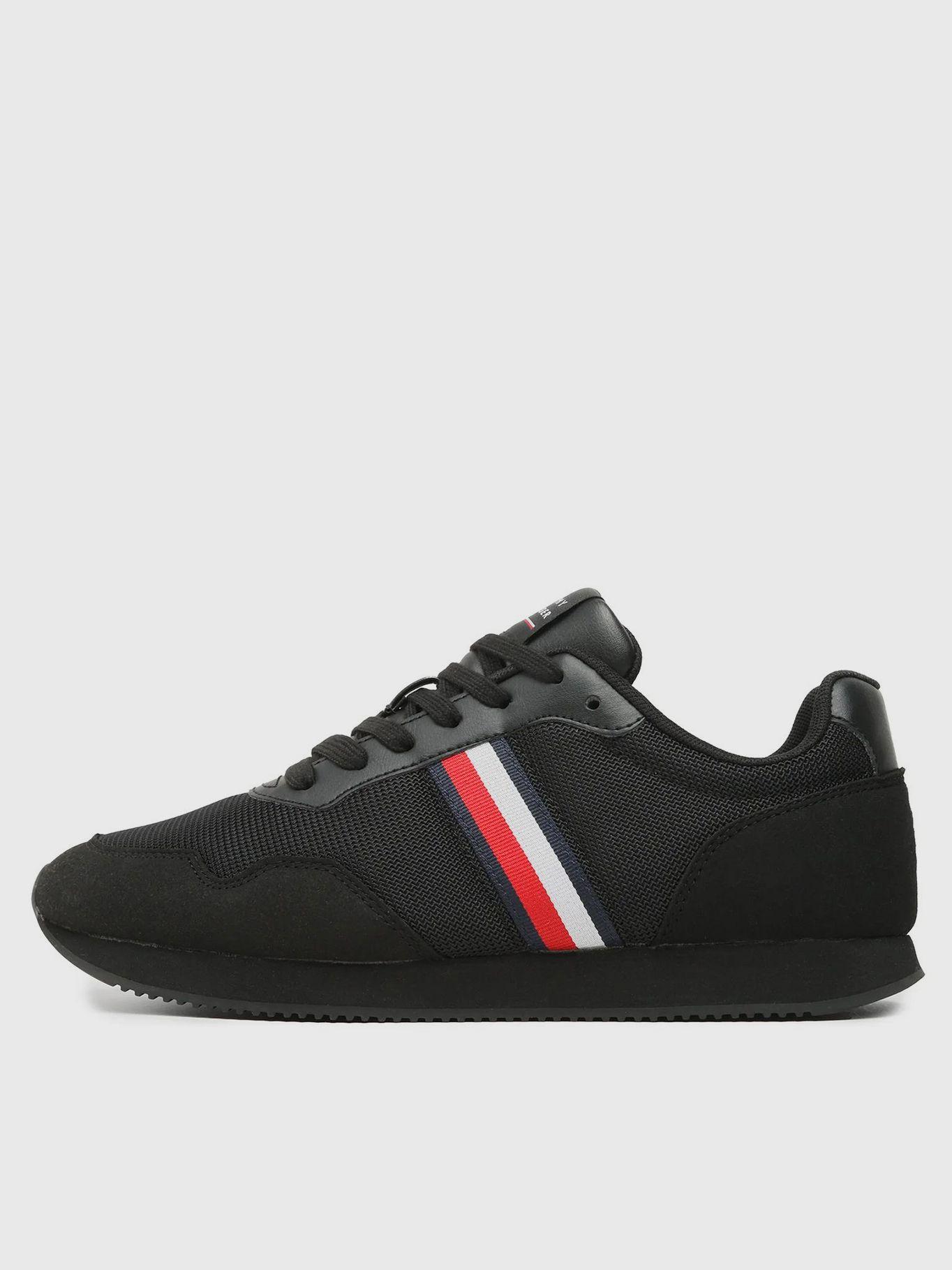 Zapatillas Running Stripe Negro Tommy Hilfiger-4