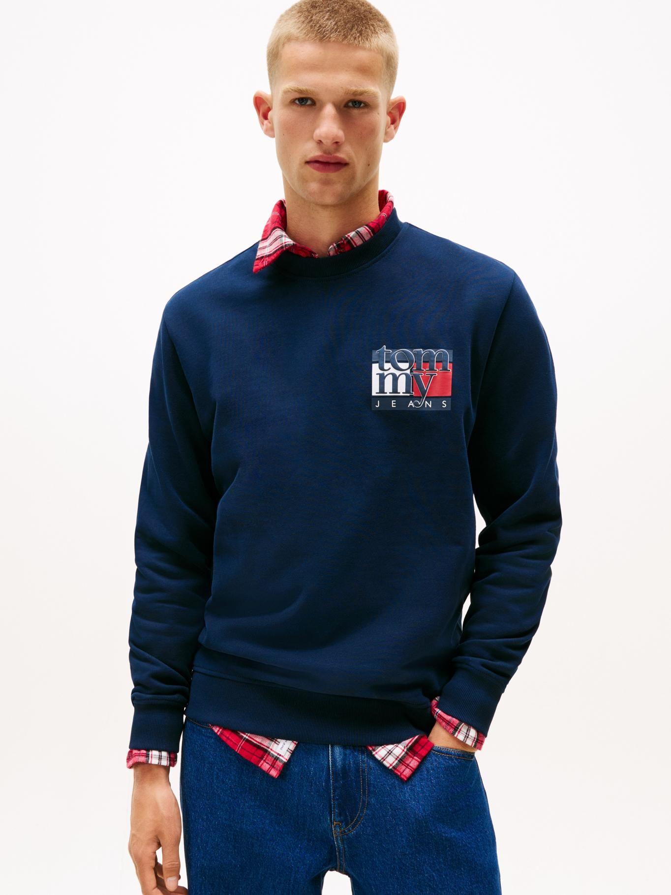 Polerón Regular Fit Con Logo Azul Tommy Jeans-0