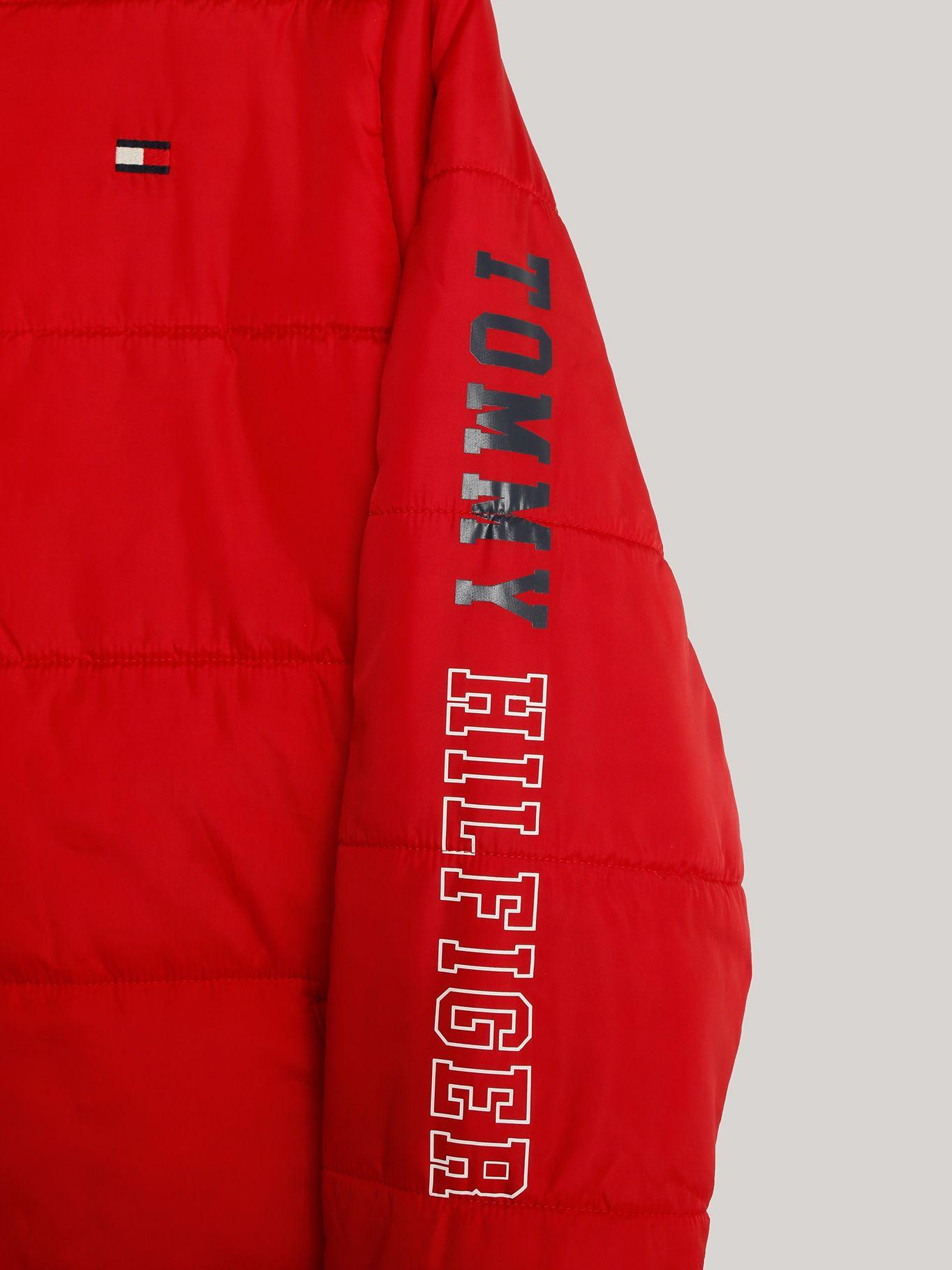 Parka Sleeve Logo Puffer Rojo Tommy Hilfiger-2