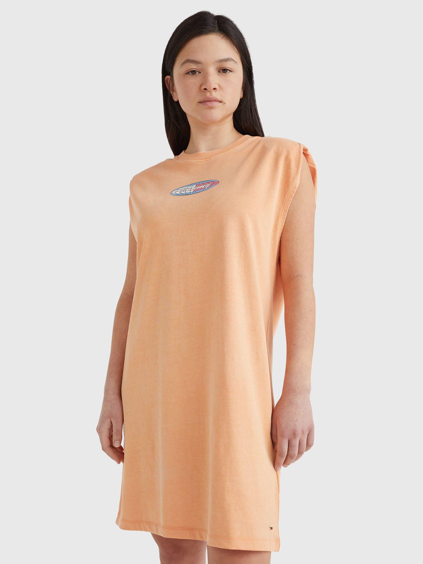 Vestido Camiseta Sin Mangas Damasco Tommy Jeans-3