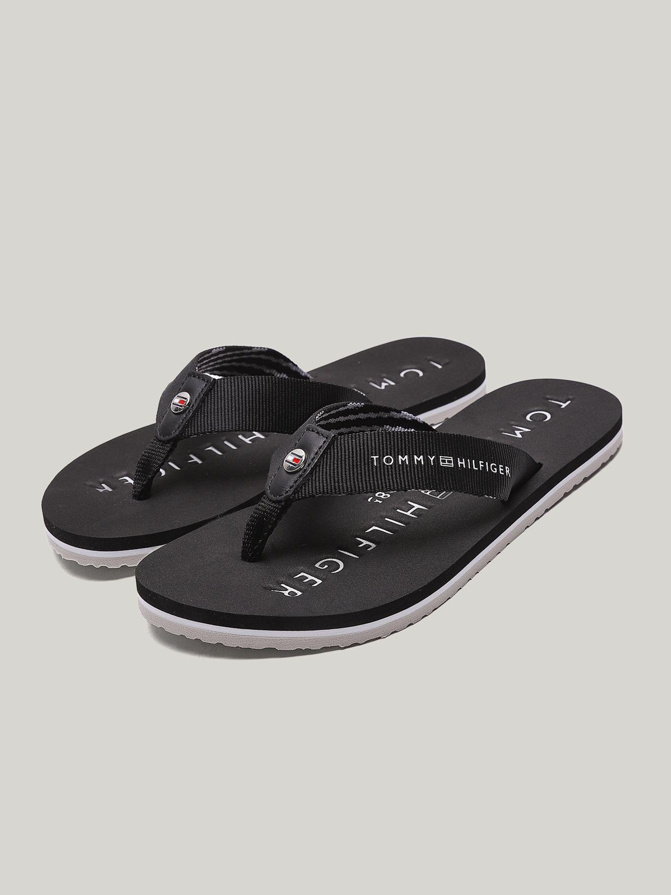 Sandalias Con Logo Solid Negro Tommy Hilfiger-0