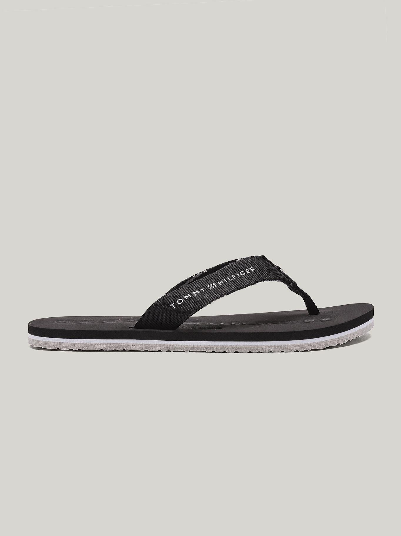 Sandalias Con Logo Solid Negro Tommy Hilfiger-4