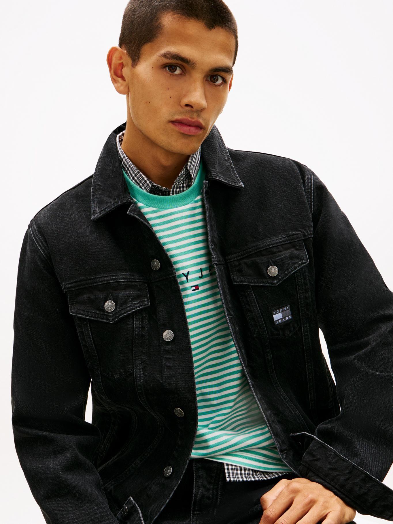 Chaqueta Denim Ryan Con Logo Tommy Jeans Negro-3