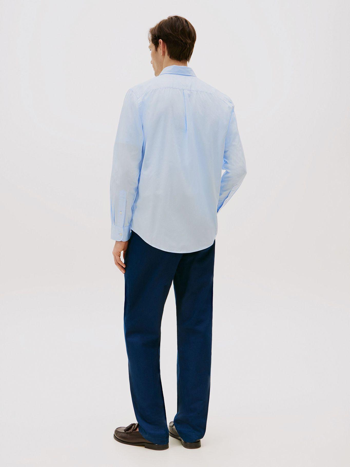 Camisa Flex Poplin Regular Celeste Tommy Hilfiger-2