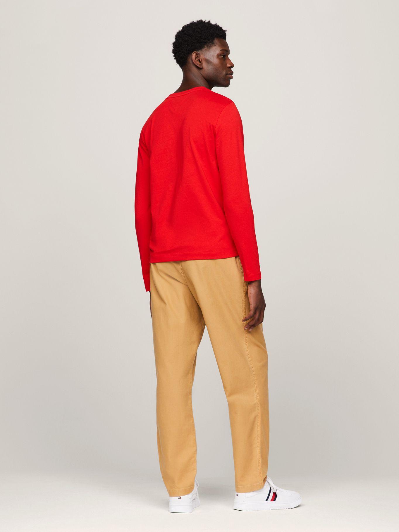 POLERA ARCHIVE VARSITY LOGO ROJO TOMMY HILFIGER-2