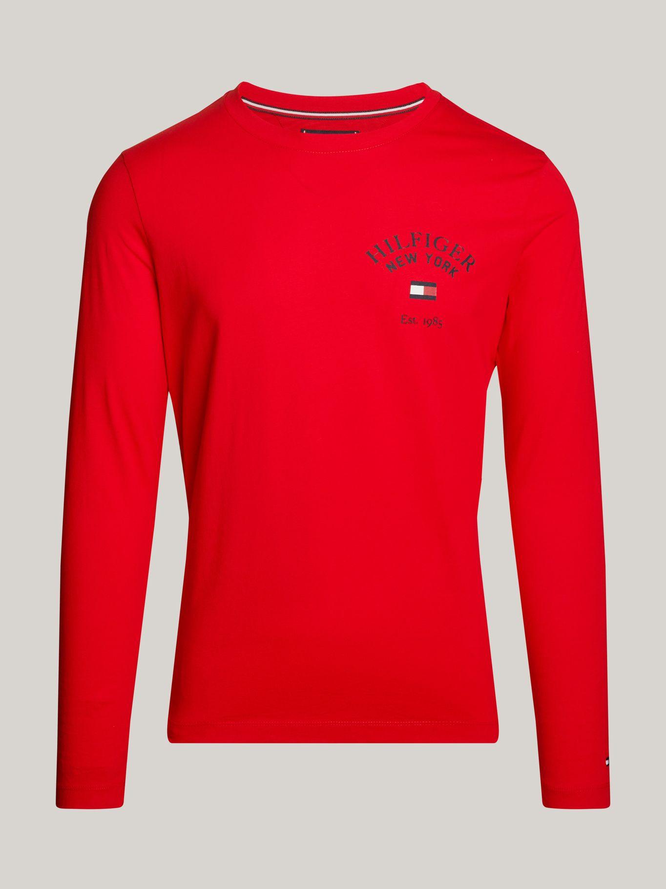 POLERA ARCHIVE VARSITY LOGO ROJO TOMMY HILFIGER-4