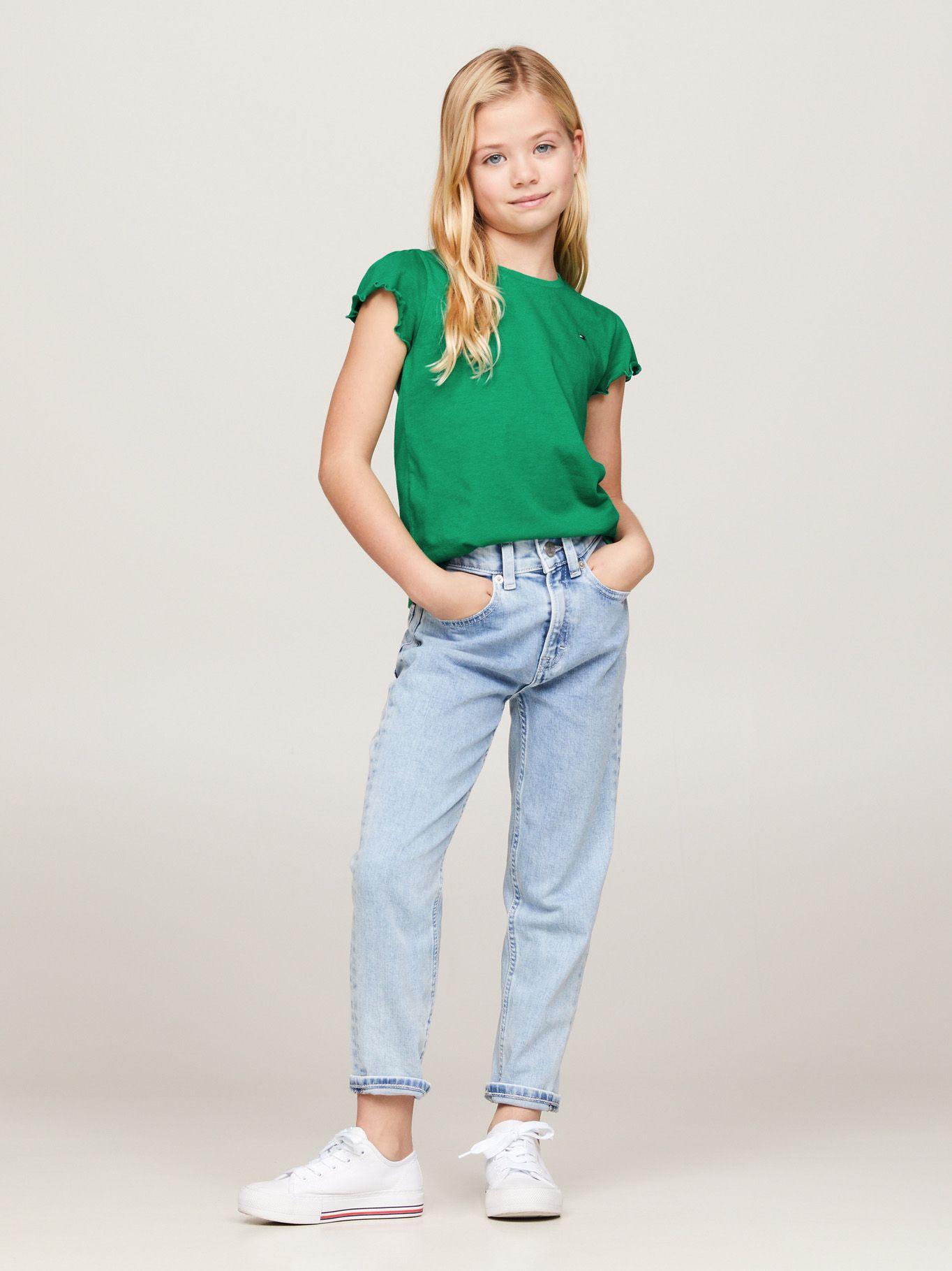 Polera Essential Mangas Vuelos Verde Tommy Hilfiger-1