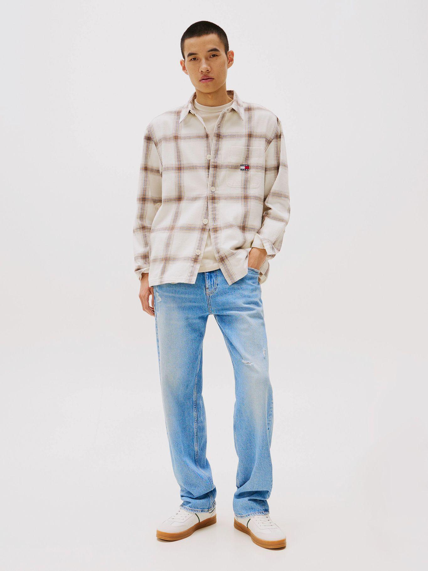 Sobrecamisa Texturizada Oversize Multicolor Tommy Jeans-1