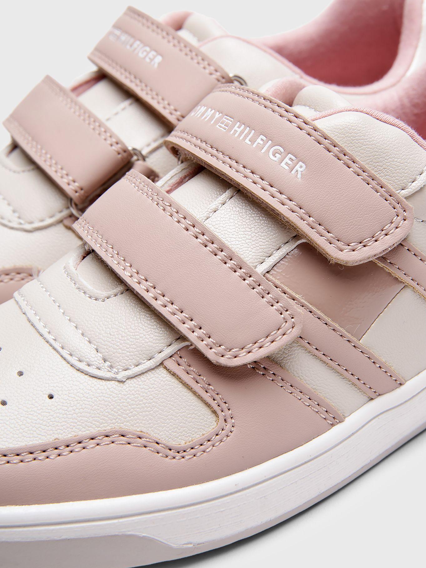 Zapatillas Niña Velcro Logo Rosado Tommy Hilfiger-4