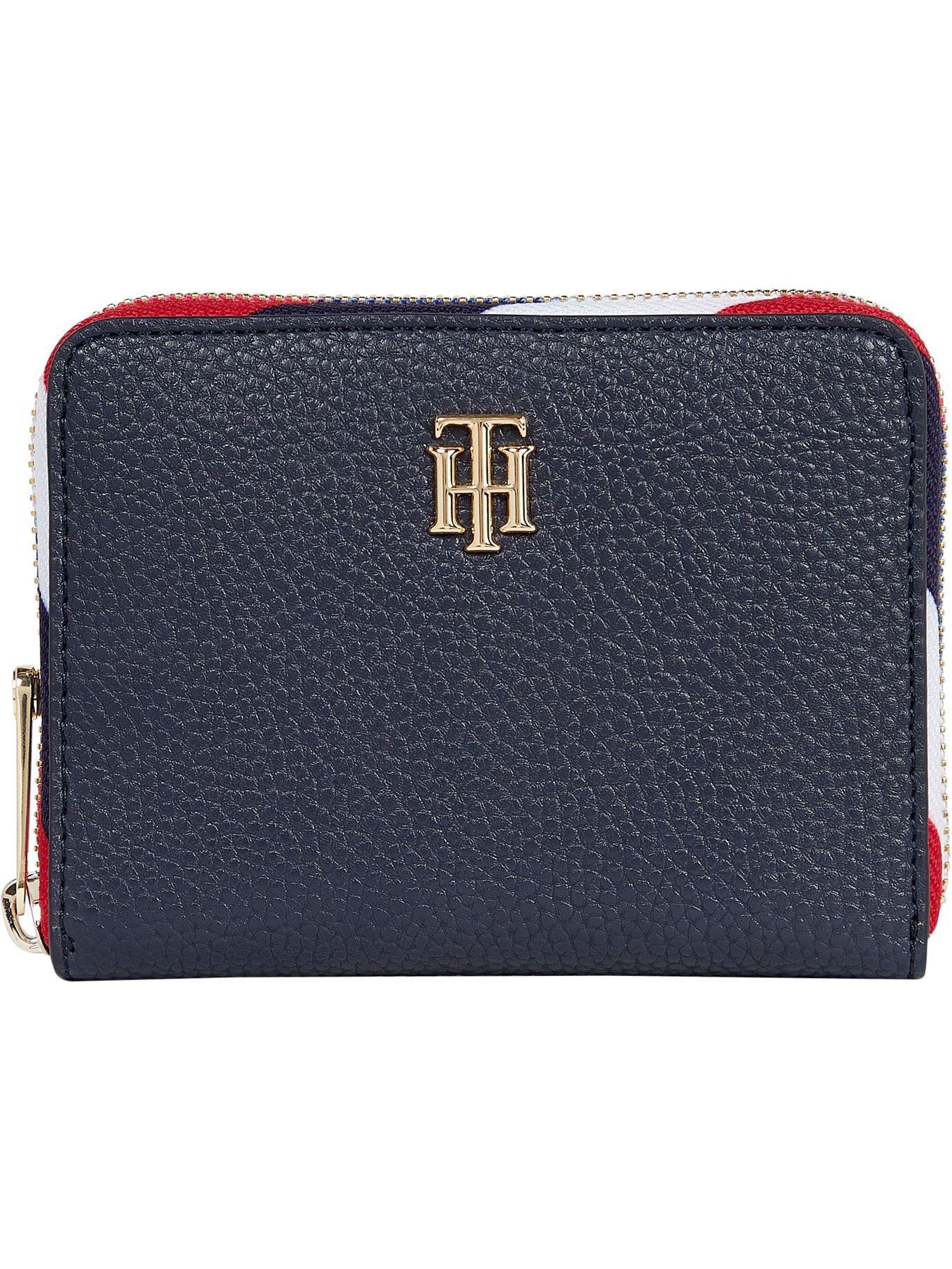 Billetera Signature Con Cierre Azul Tommy Hilfiger-0