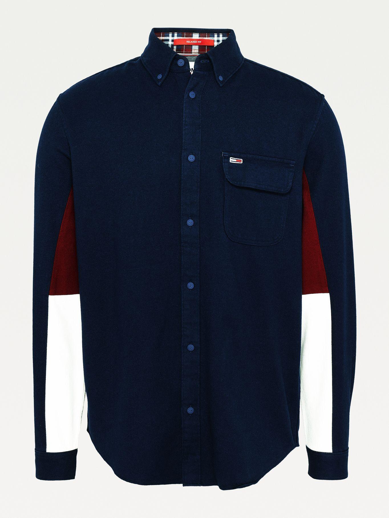 Camisa Two Tone Heritage Azul Tommy Jeans M2-3